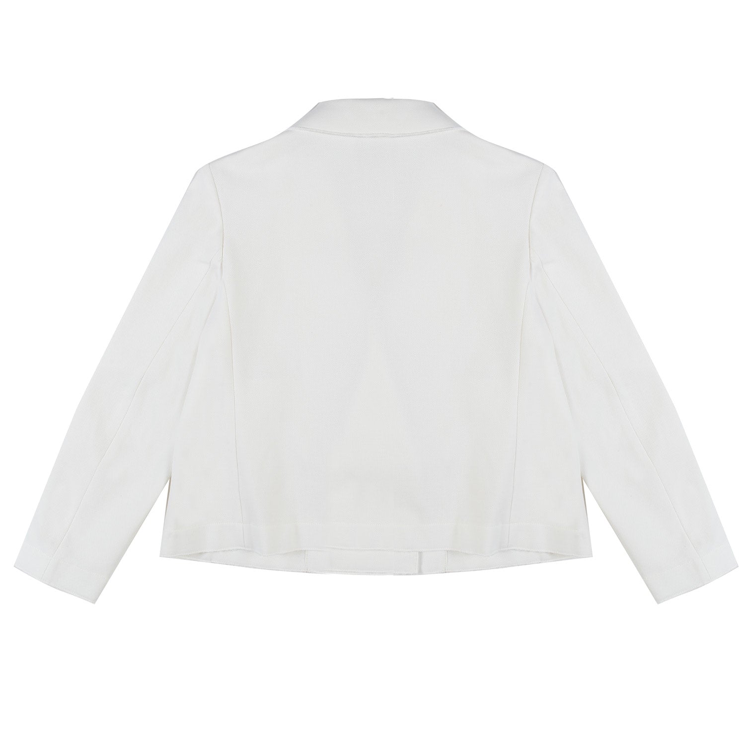 BLAZER PIQUET DOPPIOPETTO OFF WHITE - annameglio.com abbigliamento moda