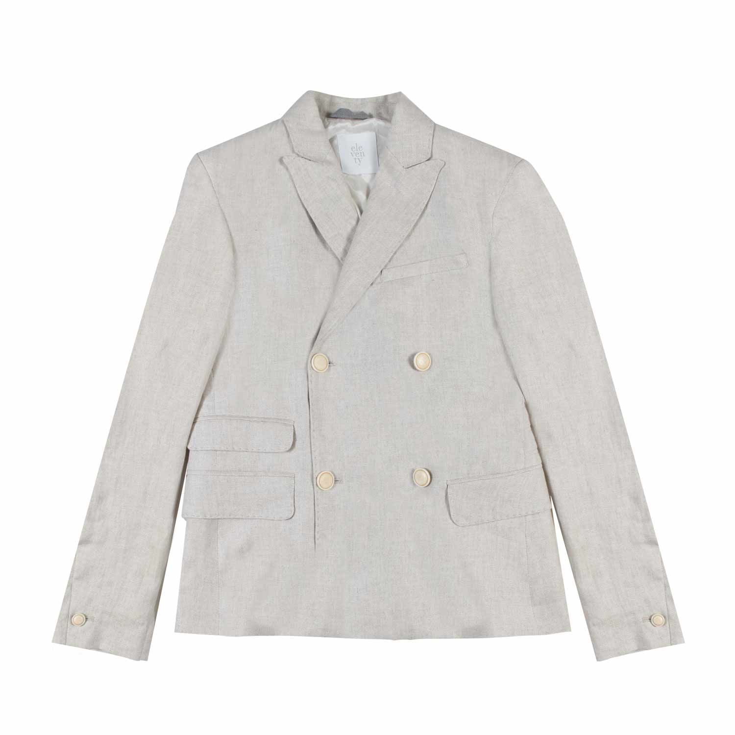 BLAZER LINO DOPPIOPETTO ECRU BAMBINO E TEENAGER - annameglio.com abbigliamento moda
