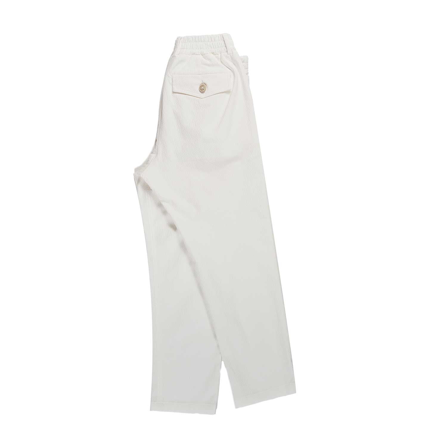 PANTALONE SPORTY CHIC BIANCO LATTE BAMBINA E TEEN - annameglio.com abbigliamento moda