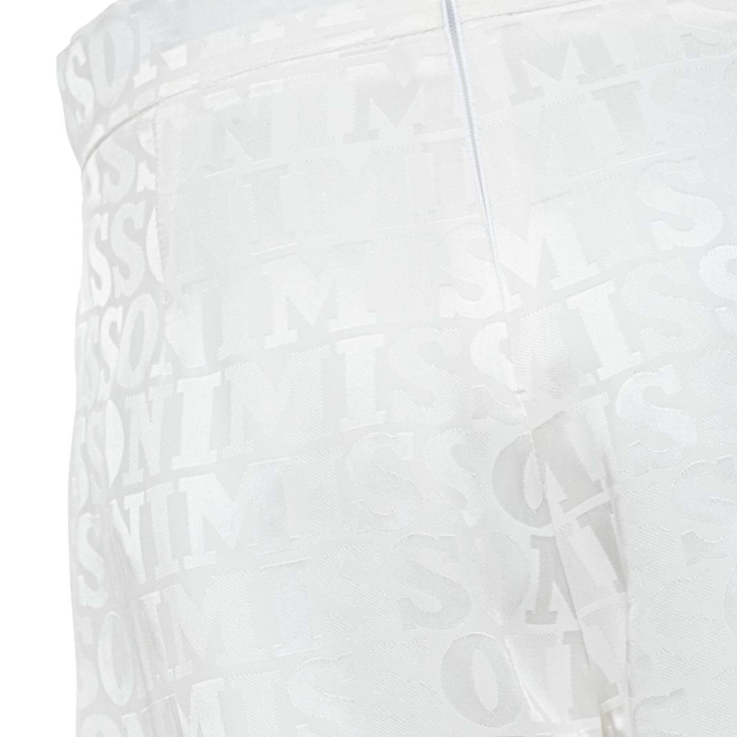 BERMUDA BIANCO CON LOGHI ALL-OVER - annameglio.com abbigliamento moda