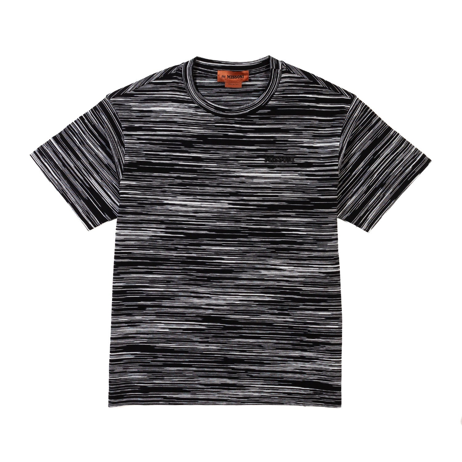 T-SHIRT NERA E BIANCA SPACE DYE - annameglio.com abbigliamento moda