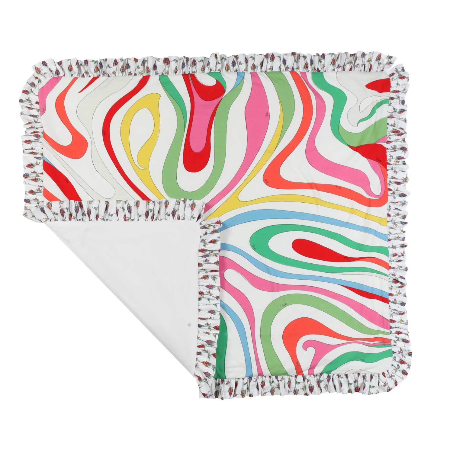 COPERTA MARMO BIANCA E MULTICOLOR NEONATA - annameglio.com abbigliamento moda