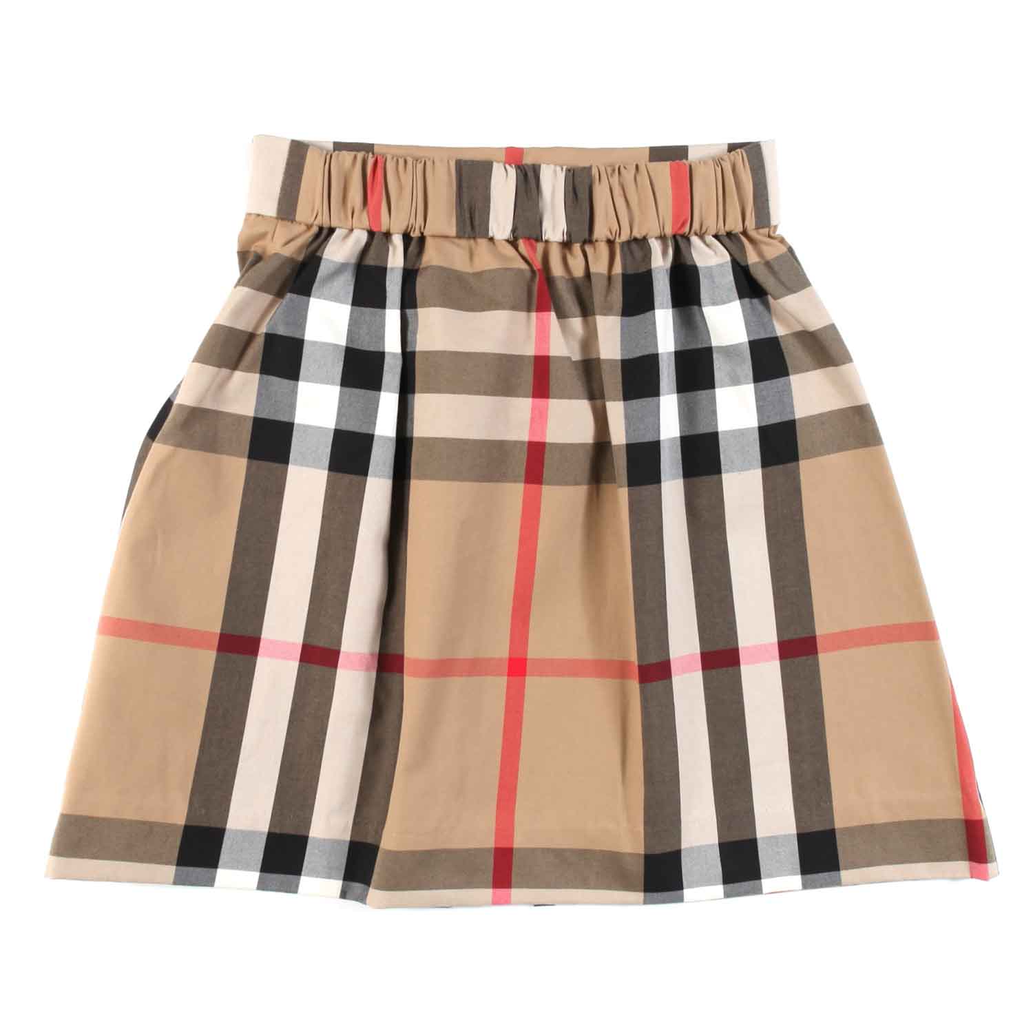 GONNA BEIGE CHECK BAMBINA E TEENAGER - annameglio.com abbigliamento moda