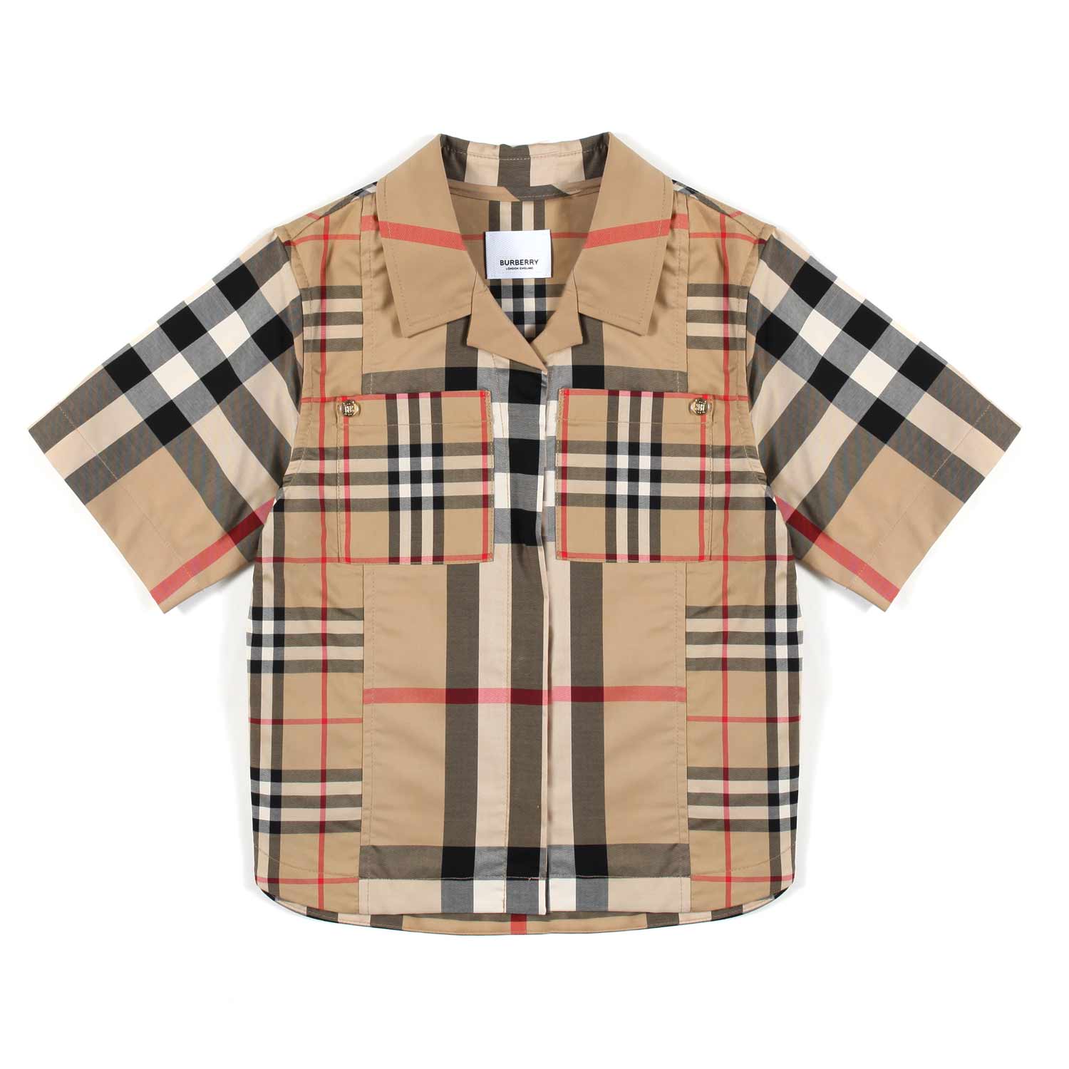 CAMICIA TARTAN BEIGE BAMBINA E TEENAGER - annameglio.com abbigliamento moda