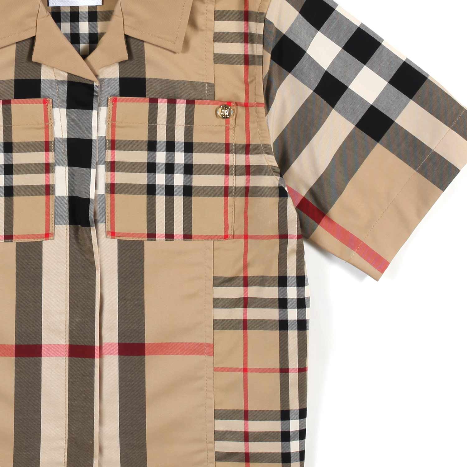 CAMICIA TARTAN BEIGE BAMBINA E TEENAGER - annameglio.com abbigliamento moda