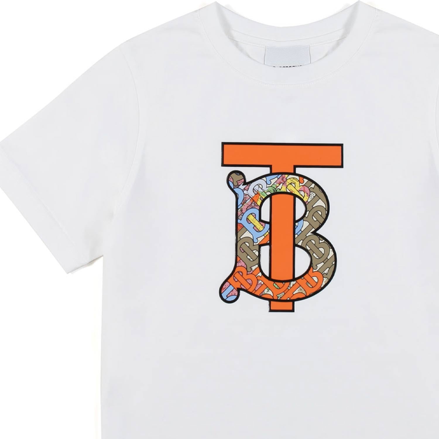 T-SHIRT UNISEX BIANCA CON MONOGRAMMA TB - annameglio.com abbigliamento moda