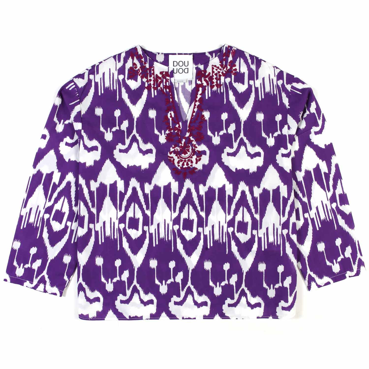 CAMICIA KAFTANA VIOLA E BIANCA BAMBINA E TEEN - annameglio.com abbigliamento moda