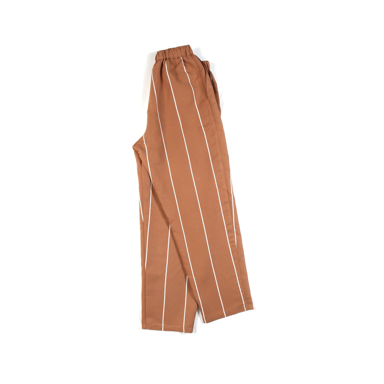 PANTALONE CAMMELLO A RIGHE BIANCHE - annameglio.com abbigliamento moda