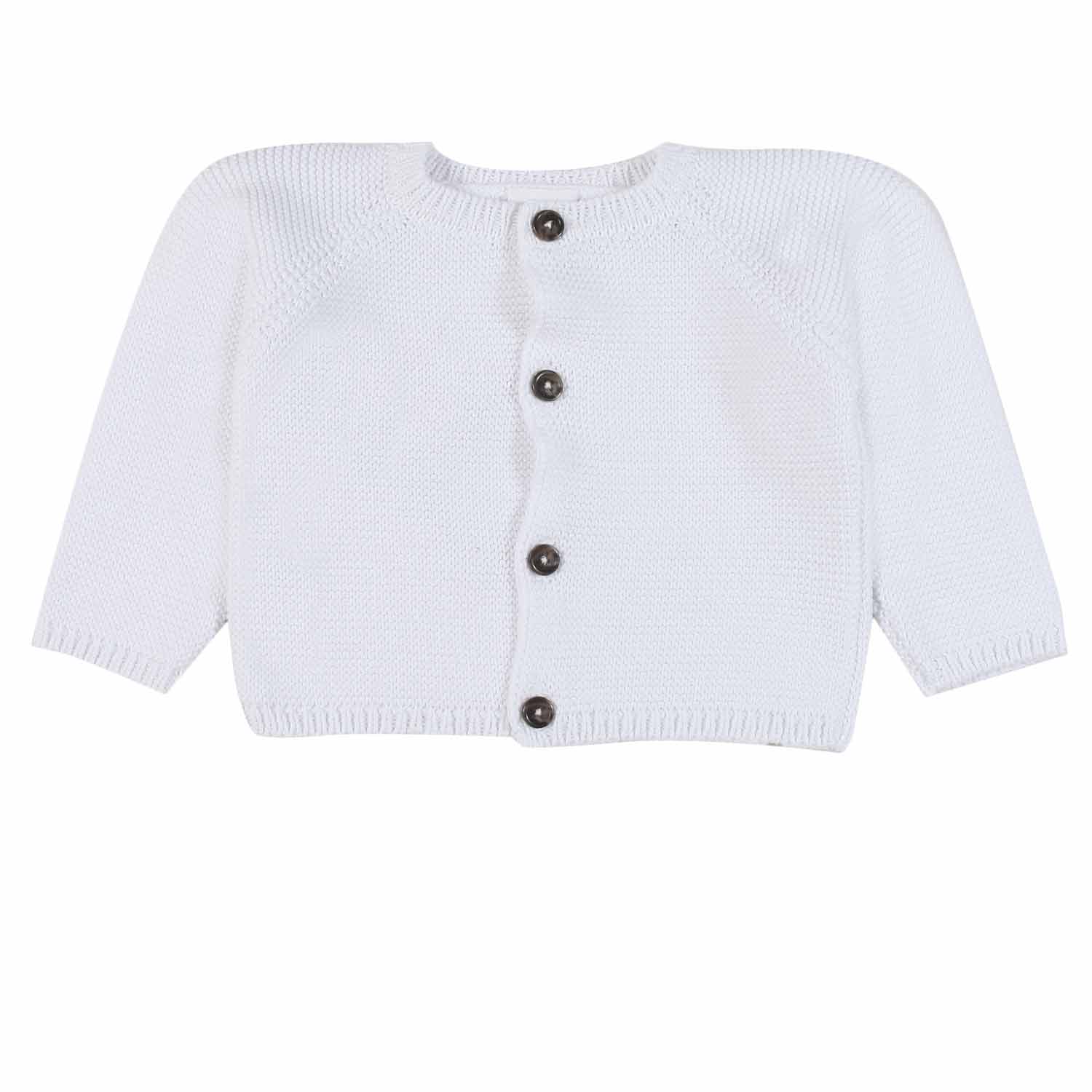 CARDIGAN BIANCO BIMBA E NEONATA - annameglio.com abbigliamento moda