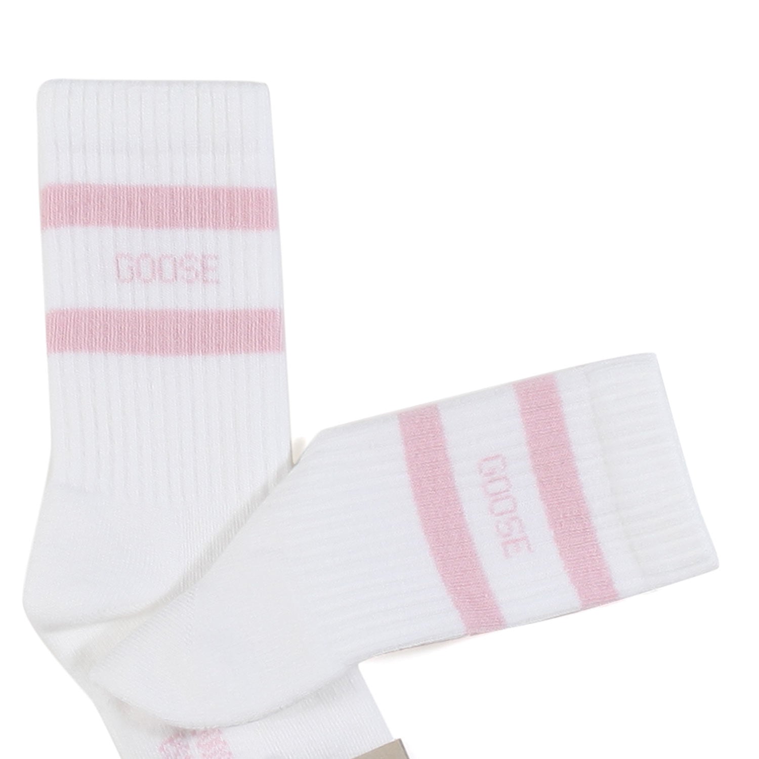 CALZINI BIANCHI CON STRISCE ROSA NEONATA - annameglio.com abbigliamento moda
