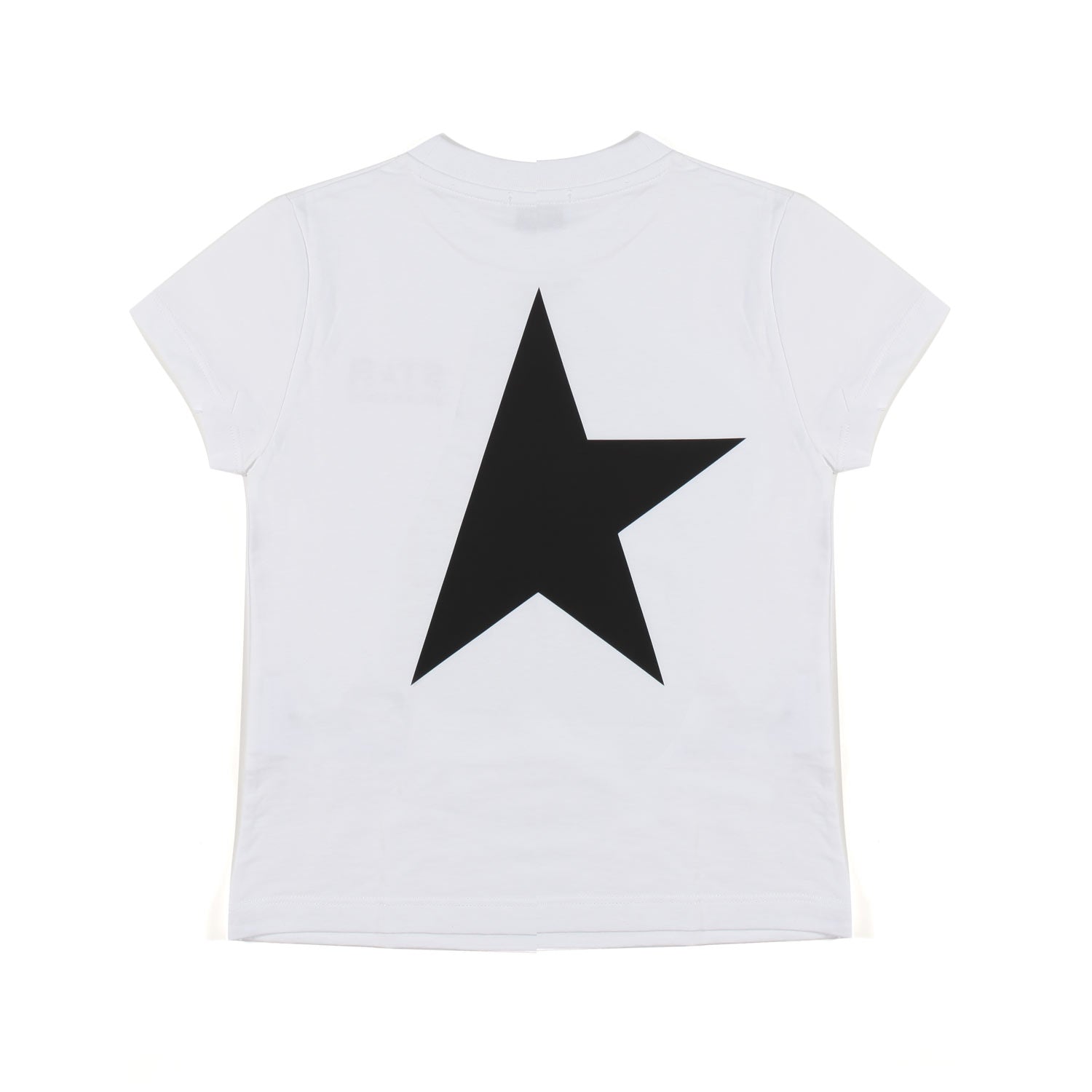 T-SHIRT STAR UNISEX BIANCA CON LOGHI NERI TEEN - annameglio.com abbigliamento moda
