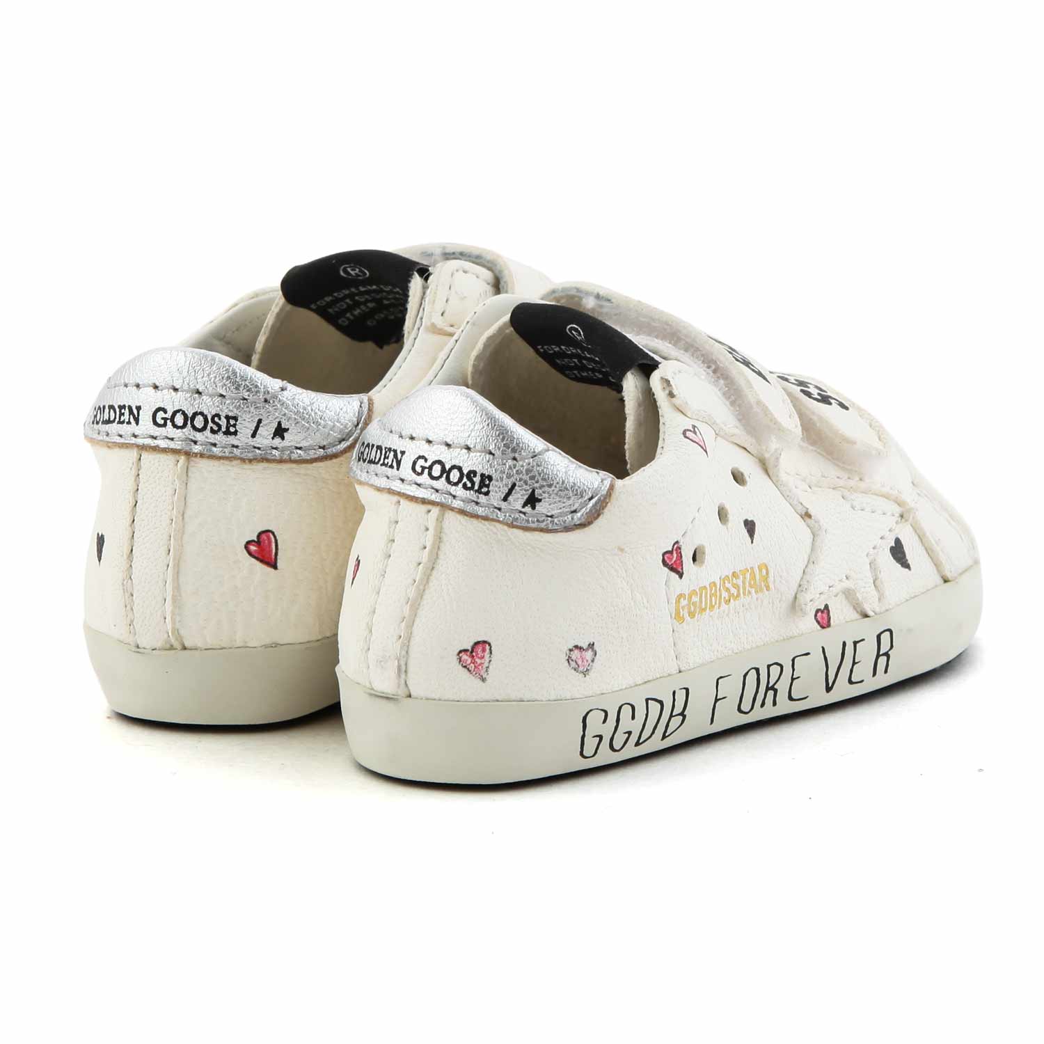 SNEAKER SSTAR BIANCA CON CUORICINI NEONATA - annameglio.com abbigliamento moda