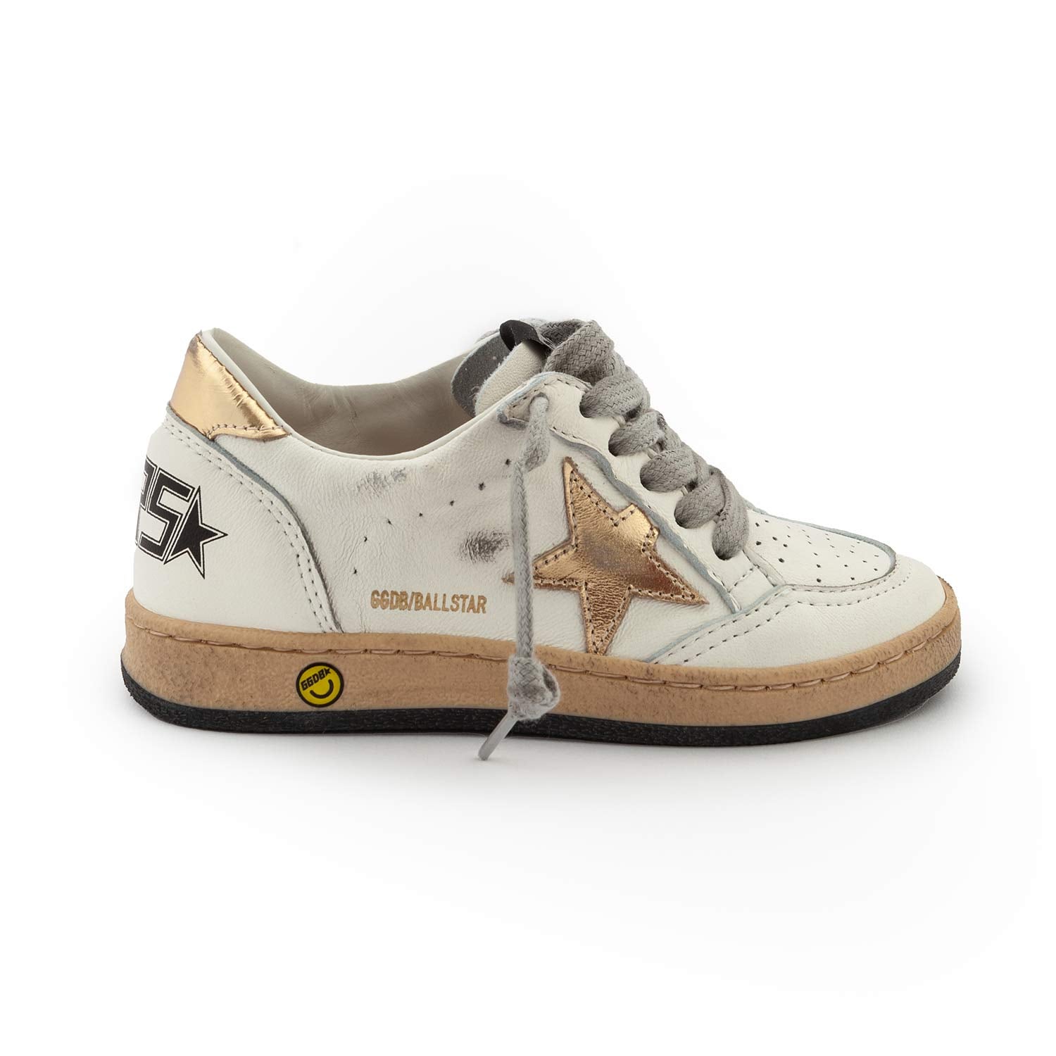 SNEAKER BALL STAR UNISEX BIANCA E ORO BAMBINO - annameglio.com abbigliamento moda