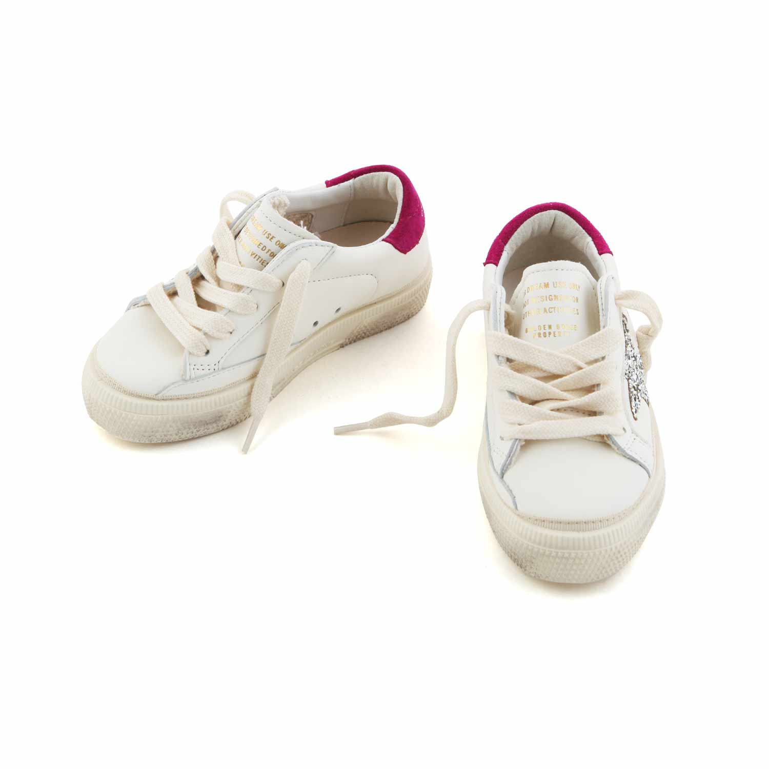 SNEAKER MAY BIANCA E MAGENTA BAMBINA JR - annameglio.com abbigliamento moda
