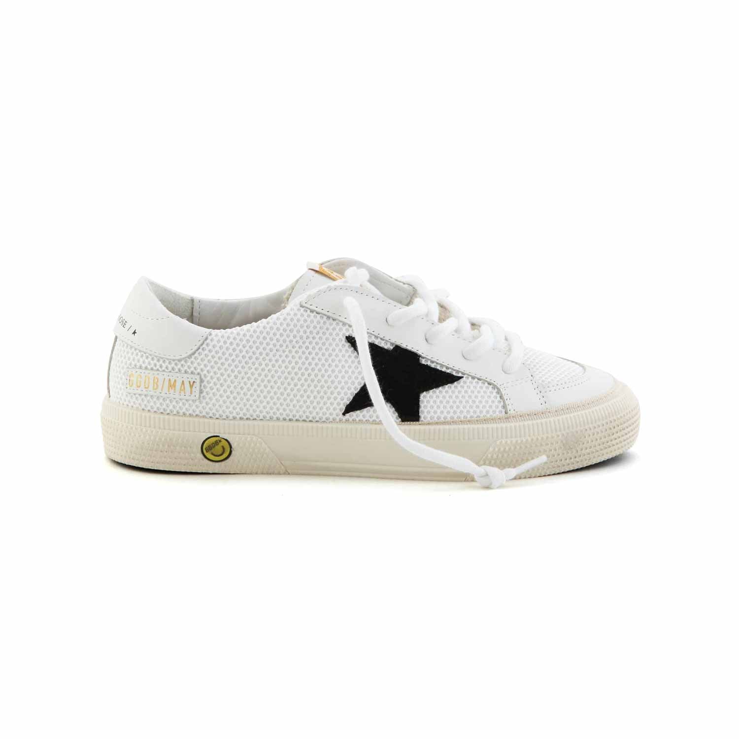 SNEAKER MAY UNISEX BIANCA CON STELLA NERA JUNIOR - annameglio.com abbigliamento moda
