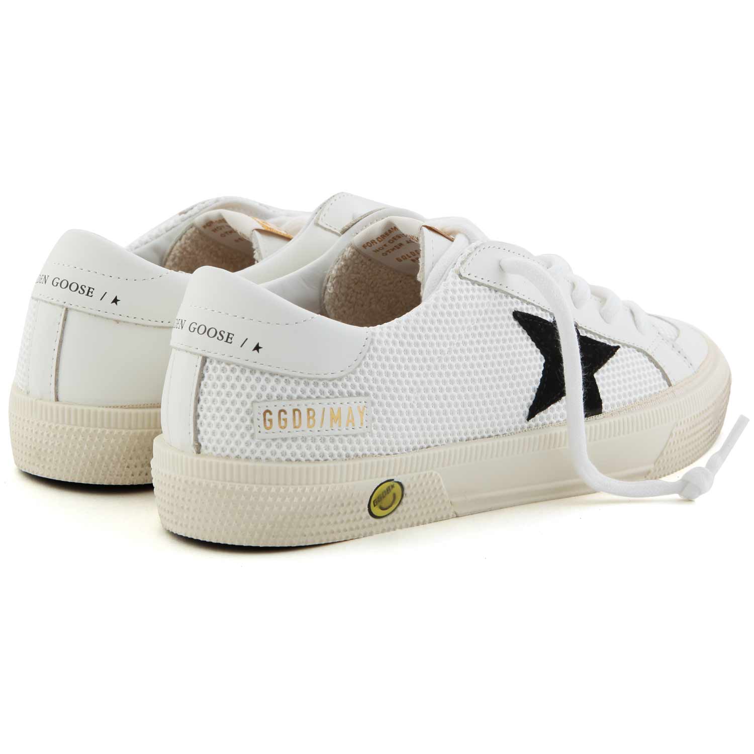 SNEAKER MAY UNISEX BIANCA CON STELLA NERA JUNIOR - annameglio.com abbigliamento moda