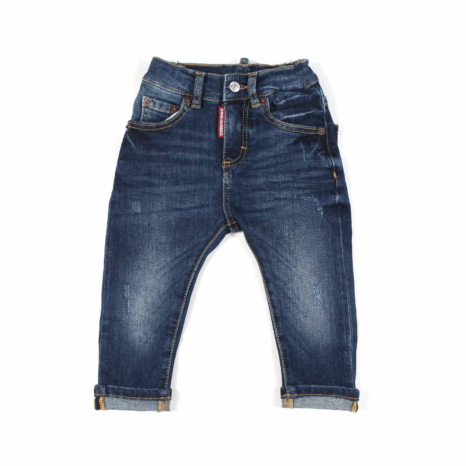 JEANS BLU SCURO STONE WASH BIMBO - annameglio.com abbigliamento moda