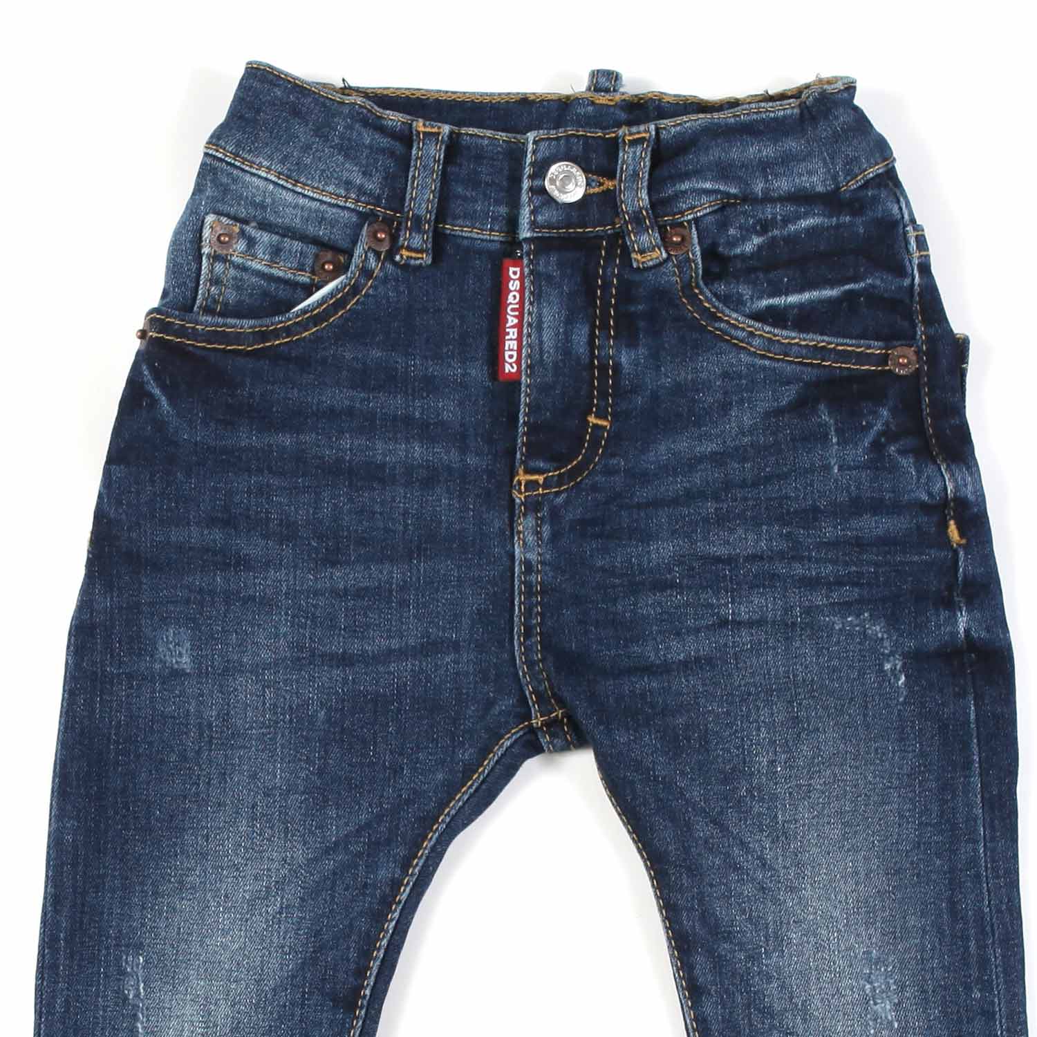 JEANS BLU SCURO STONE WASH BIMBO - annameglio.com abbigliamento moda