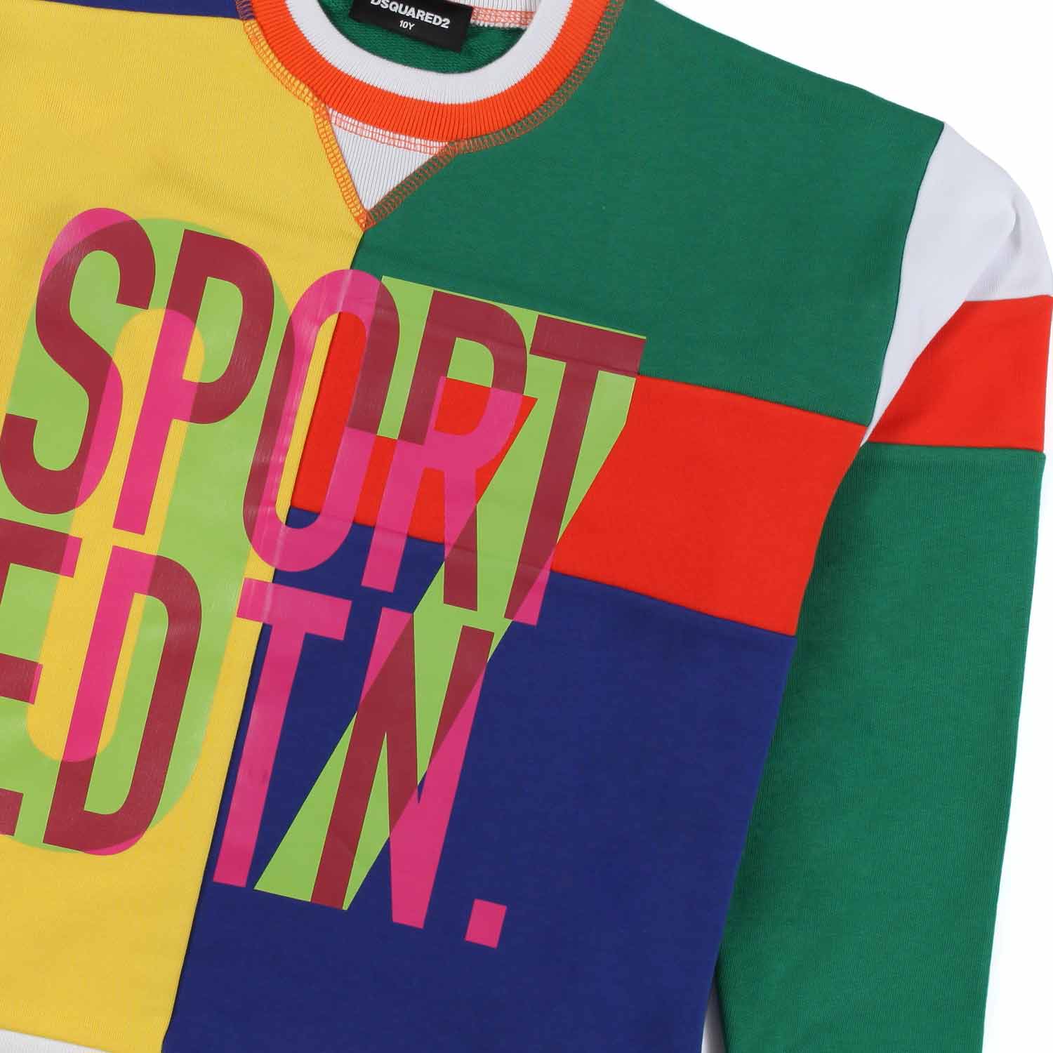 FELPA OVERSIZE MULTICOLOR BAMBINO E TEENAGER - annameglio.com abbigliamento moda