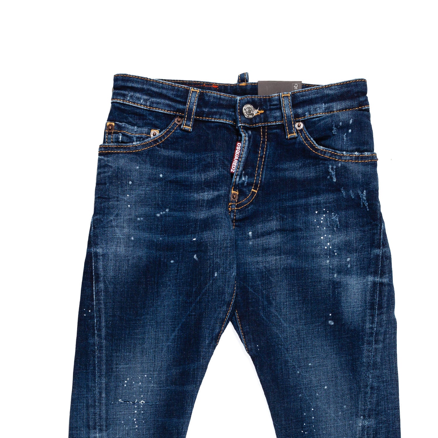 JEANS BLU SCURO CON ABRASIONI BAMBINO E TEENAGER - annameglio.com abbigliamento moda