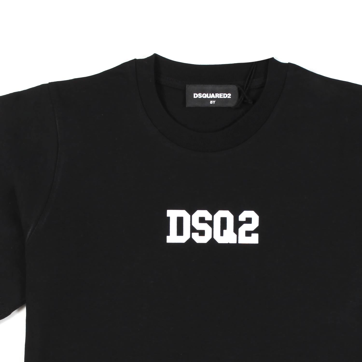 T-SHIRT UNISEX NERA CON LOGO DSQ2 BIANCO - annameglio.com abbigliamento moda