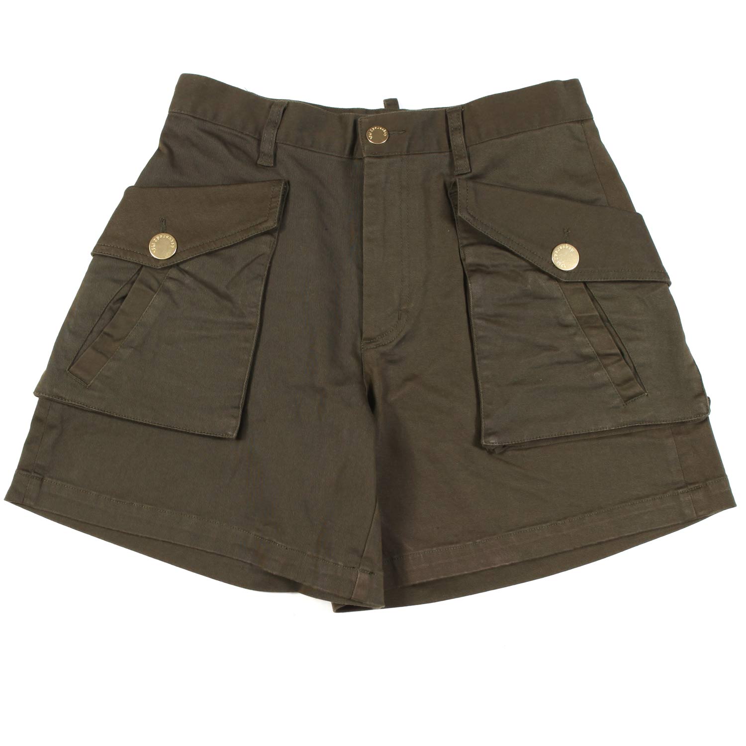 SHORTS VERDE MILITARE BAMBINA E TEENAGER - annameglio.com abbigliamento moda