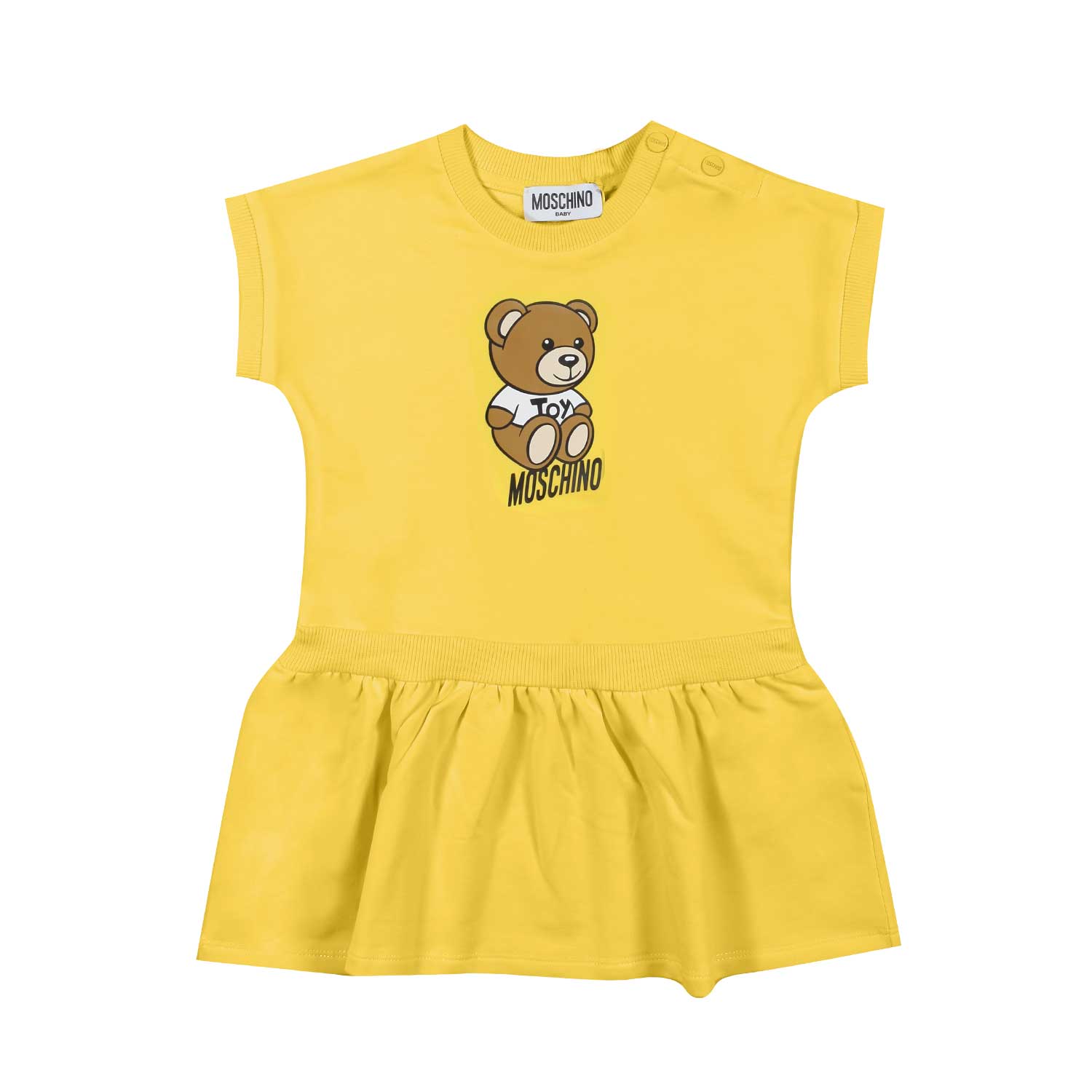 ABITO T-SHIRT GIALLO CON TEDDY BEAR BIMBA - annameglio.com abbigliamento moda