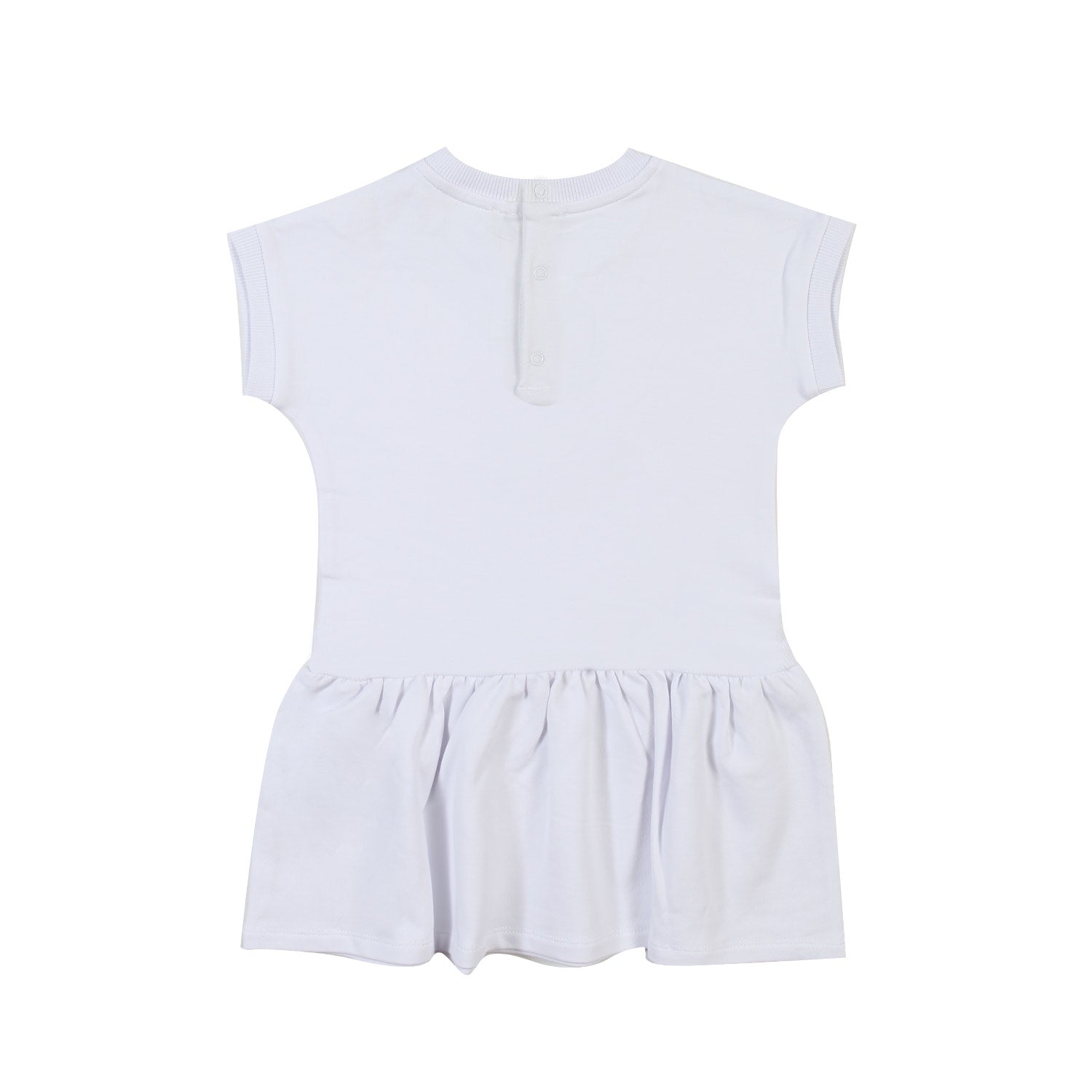 ABITO T-SHIRT BIANCO CON PAILLETTES BIMBA - annameglio.com abbigliamento moda