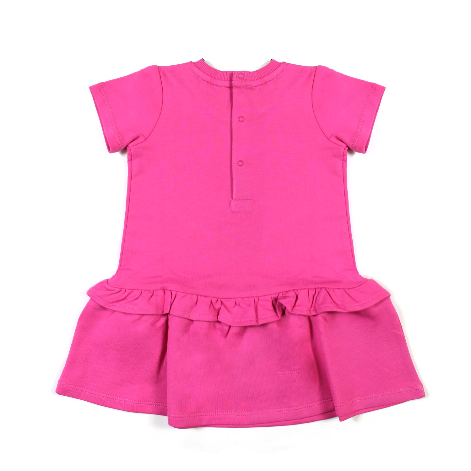 ABITO T-SHIRT FUCSIA CON ORSACCHIOTTO BIMBA - annameglio.com abbigliamento moda