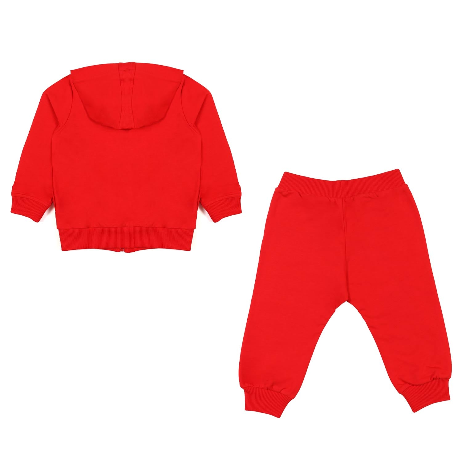 TUTA DUE PEZZI ROSSA CON TEDDY BEAR BIMBO E BIMBA - annameglio.com abbigliamento moda