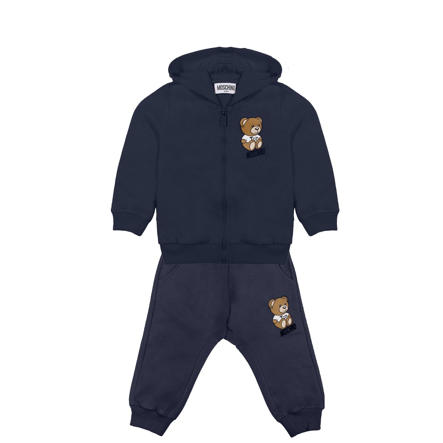 TUTA 2 PEZZI BLU NAVY CON TEDDY BEAR BIMBO E BIMBA - annameglio.com abbigliamento moda