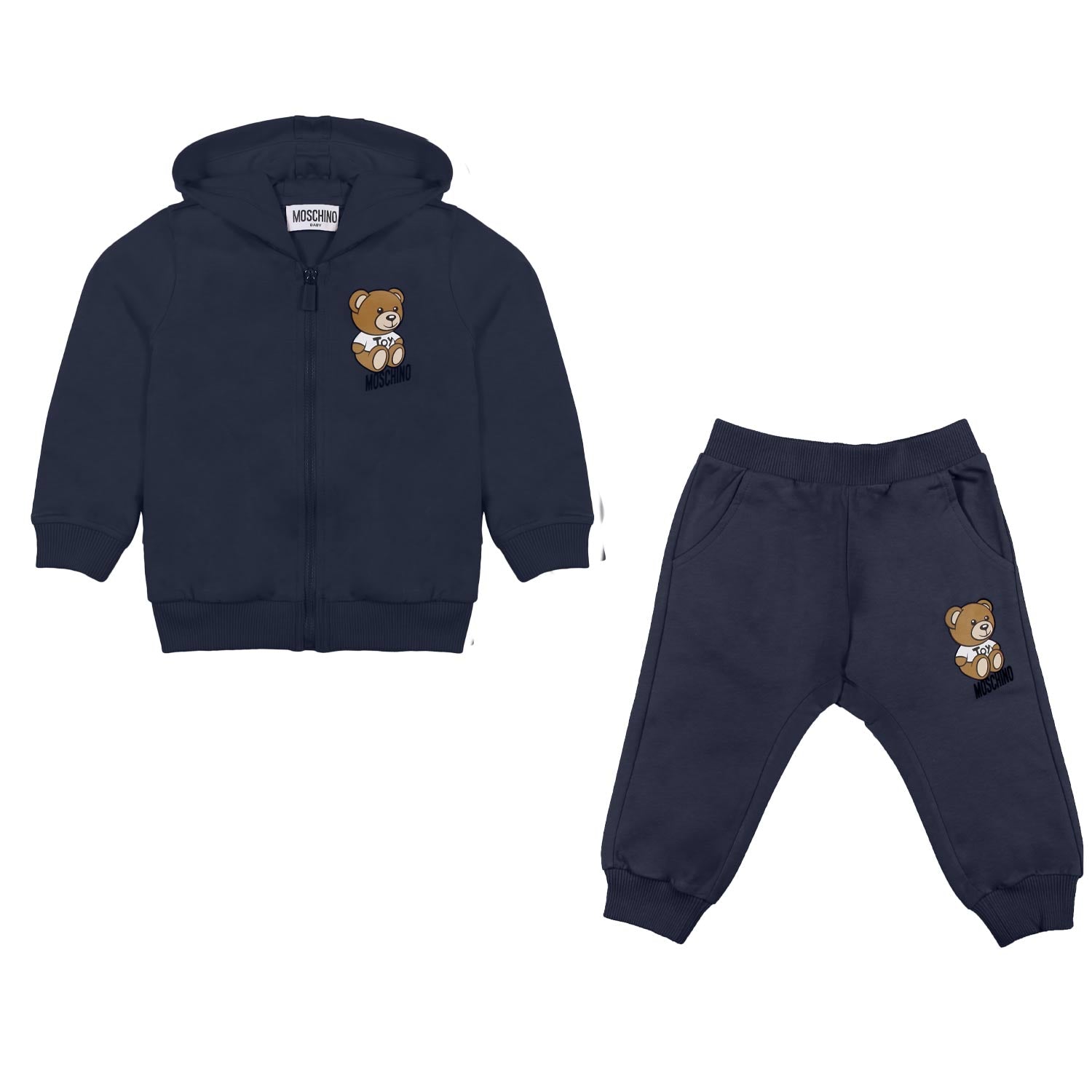 TUTA 2 PEZZI BLU NAVY CON TEDDY BEAR BIMBO E BIMBA - annameglio.com abbigliamento moda
