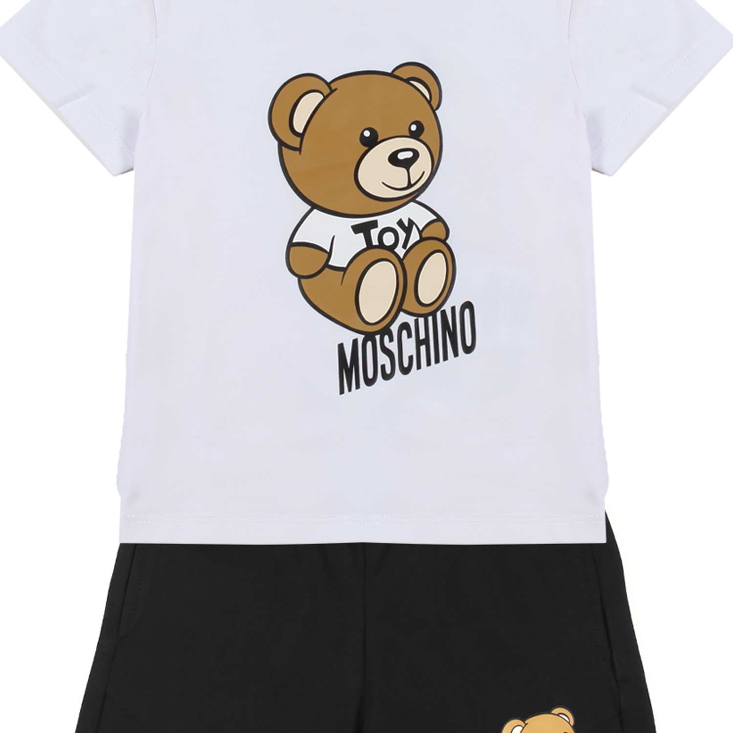 SET BIANCO E NERO CON TEDDY BEAR BIMBO E BIMBA - annameglio.com abbigliamento moda