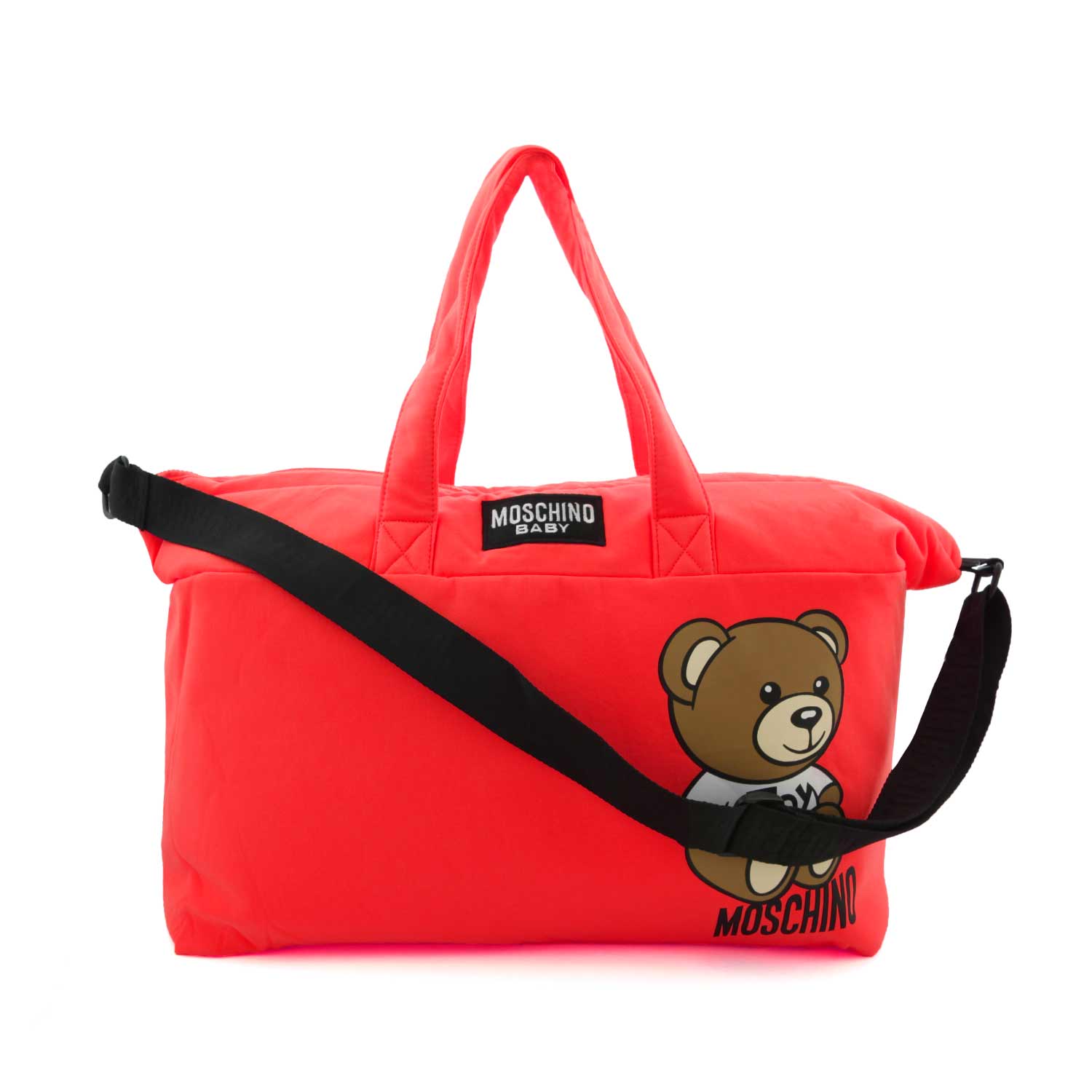 BORSA FASCIATOIO TEDDY BEAR ROSSA IN FELPA - annameglio.com abbigliamento moda