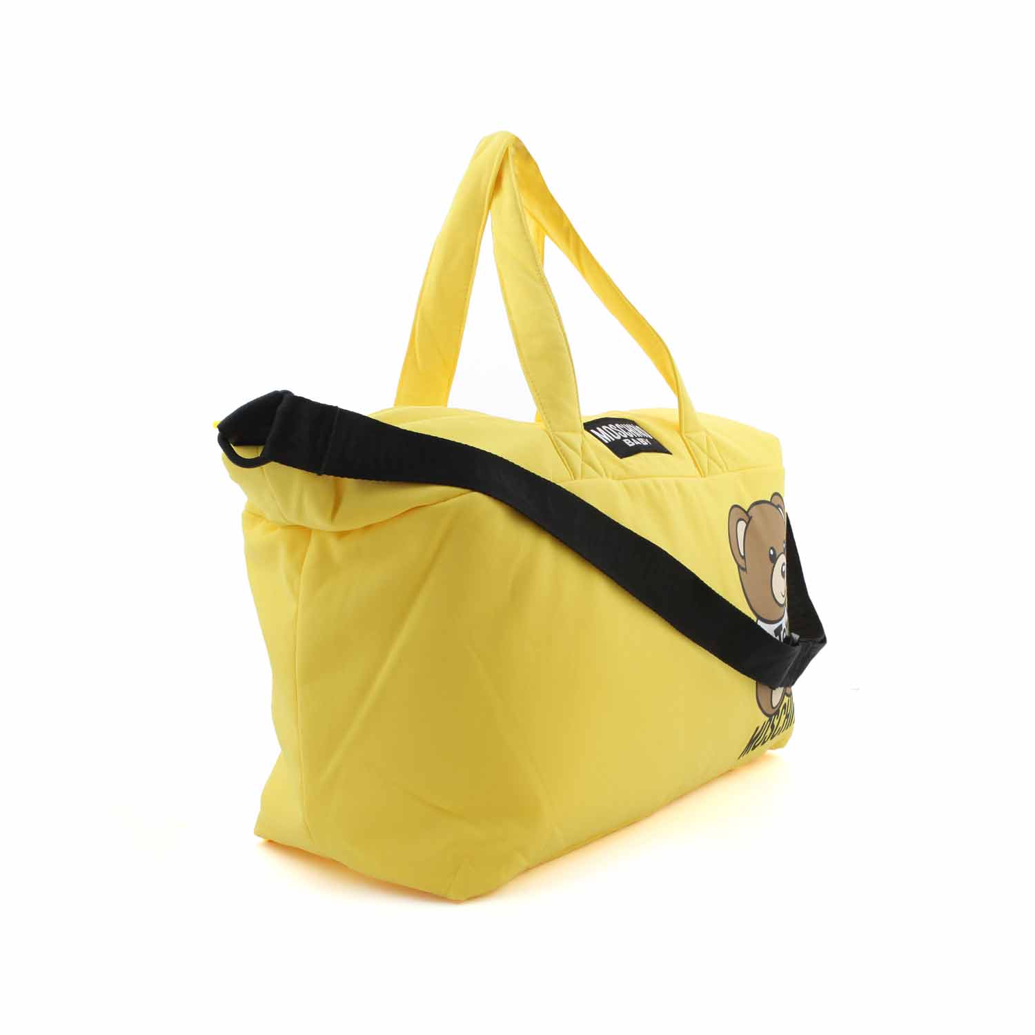 BORSA FASCIATOIO TEDDY BEAR GIALLA IN FELPA - annameglio.com abbigliamento moda