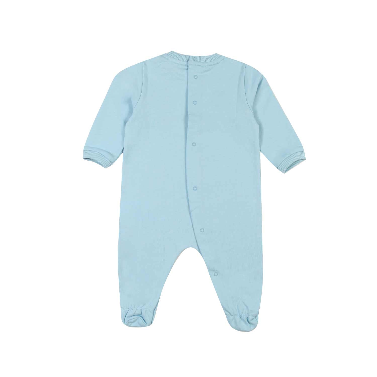 TUTINA CELESTE CON STAMPE MULTICOLOR - annameglio.com abbigliamento moda