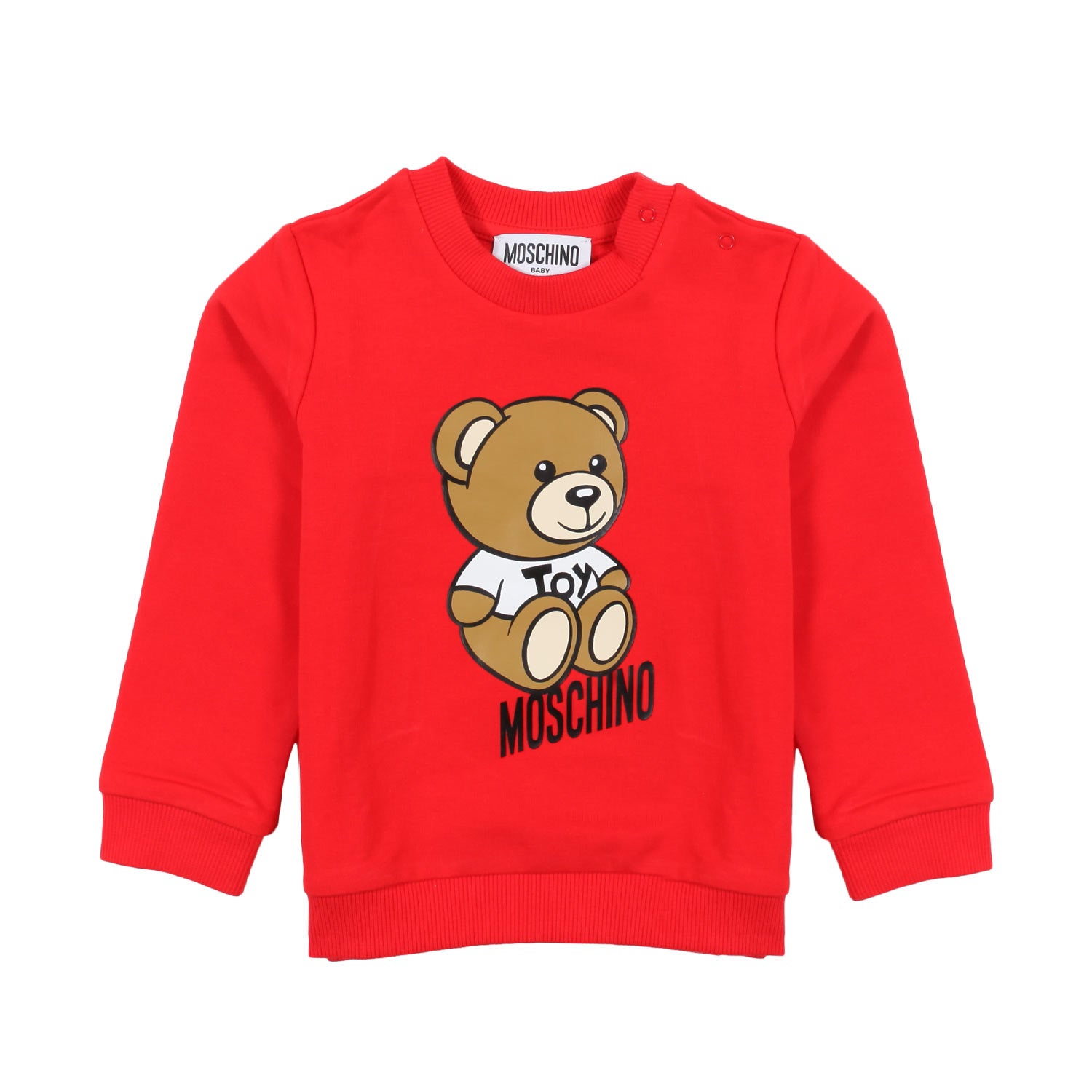 FELPA ROSSA CON TEDDY BEAR BIMBO E BIMBA - annameglio.com abbigliamento moda