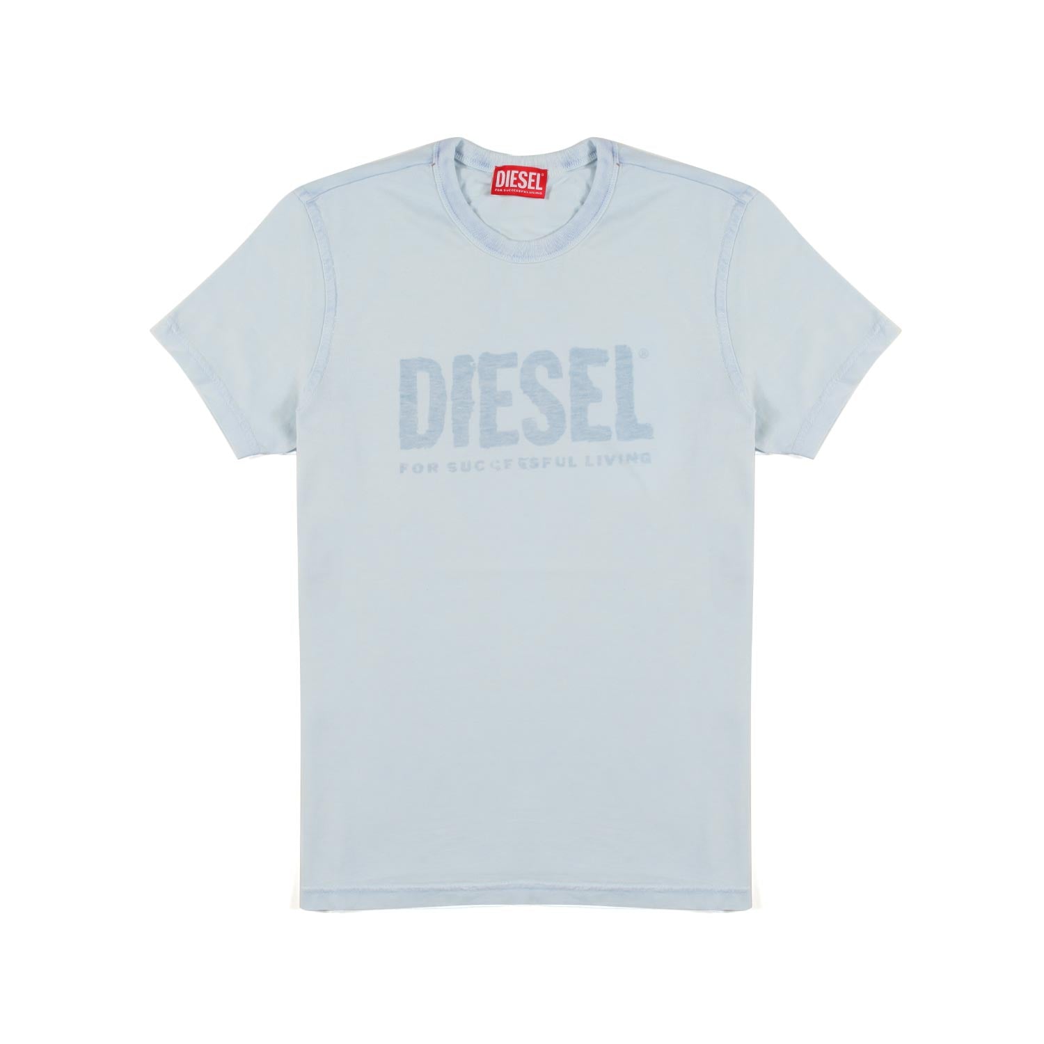 T-SHIRT CELESTE CON LOGO TIE-DYE - annameglio.com abbigliamento moda