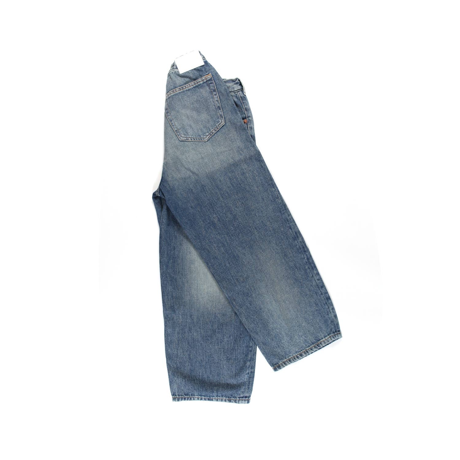 JEANS WIDE LEG STONE WASH BLU MEDIO - annameglio.com abbigliamento moda