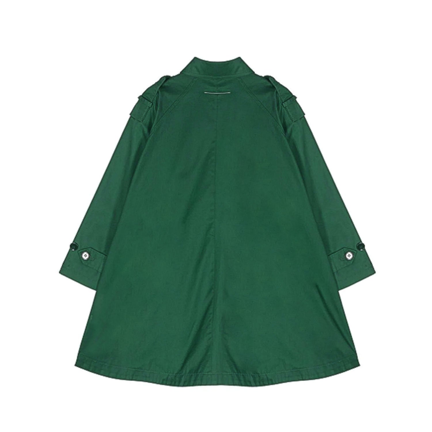 TRENCH COAT VERDE SMERALDO BAMBINA E TEENAGER - annameglio.com abbigliamento moda