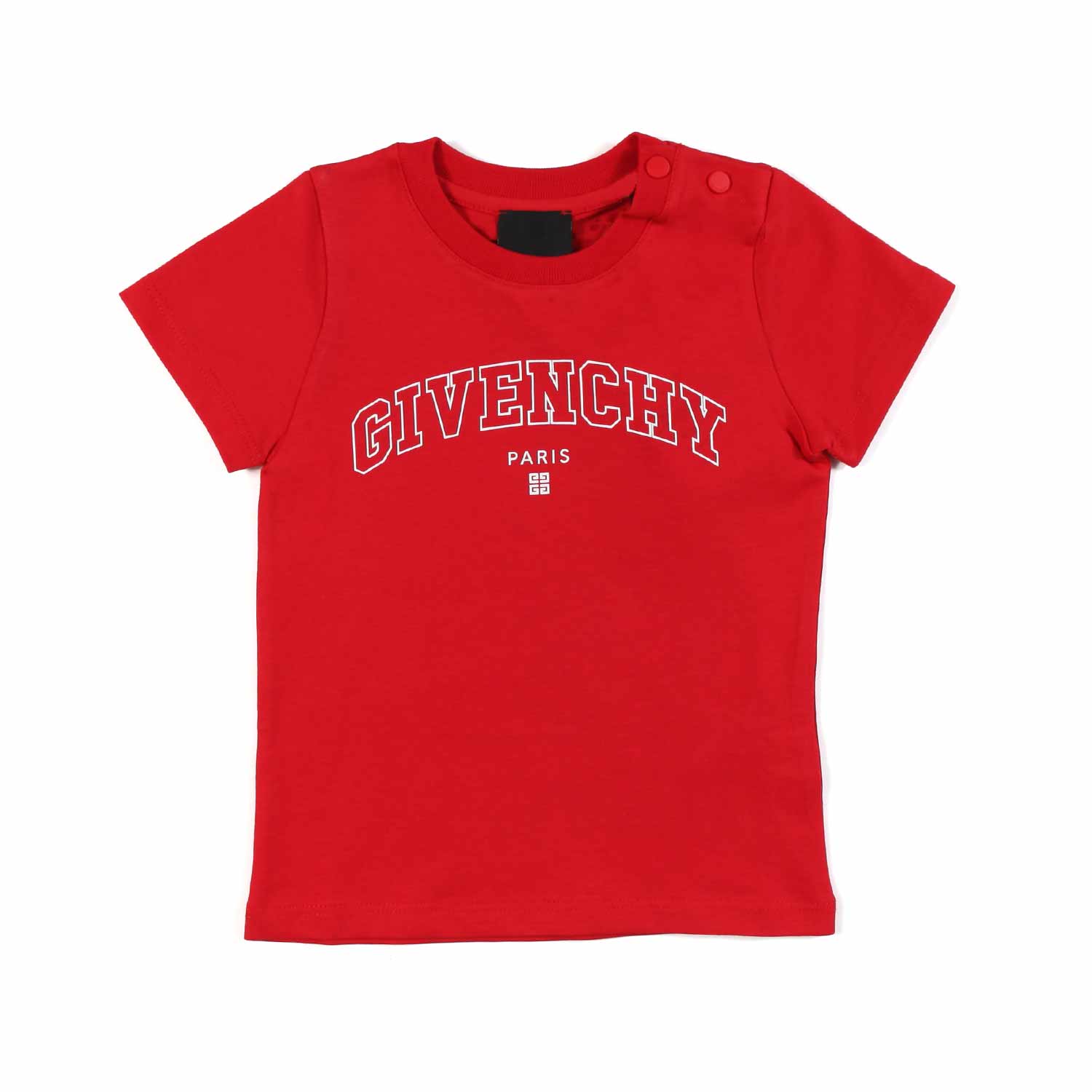 T-SHIRT ROSSA FLUO CON LOGO BIANCO BIMBA - annameglio.com abbigliamento moda