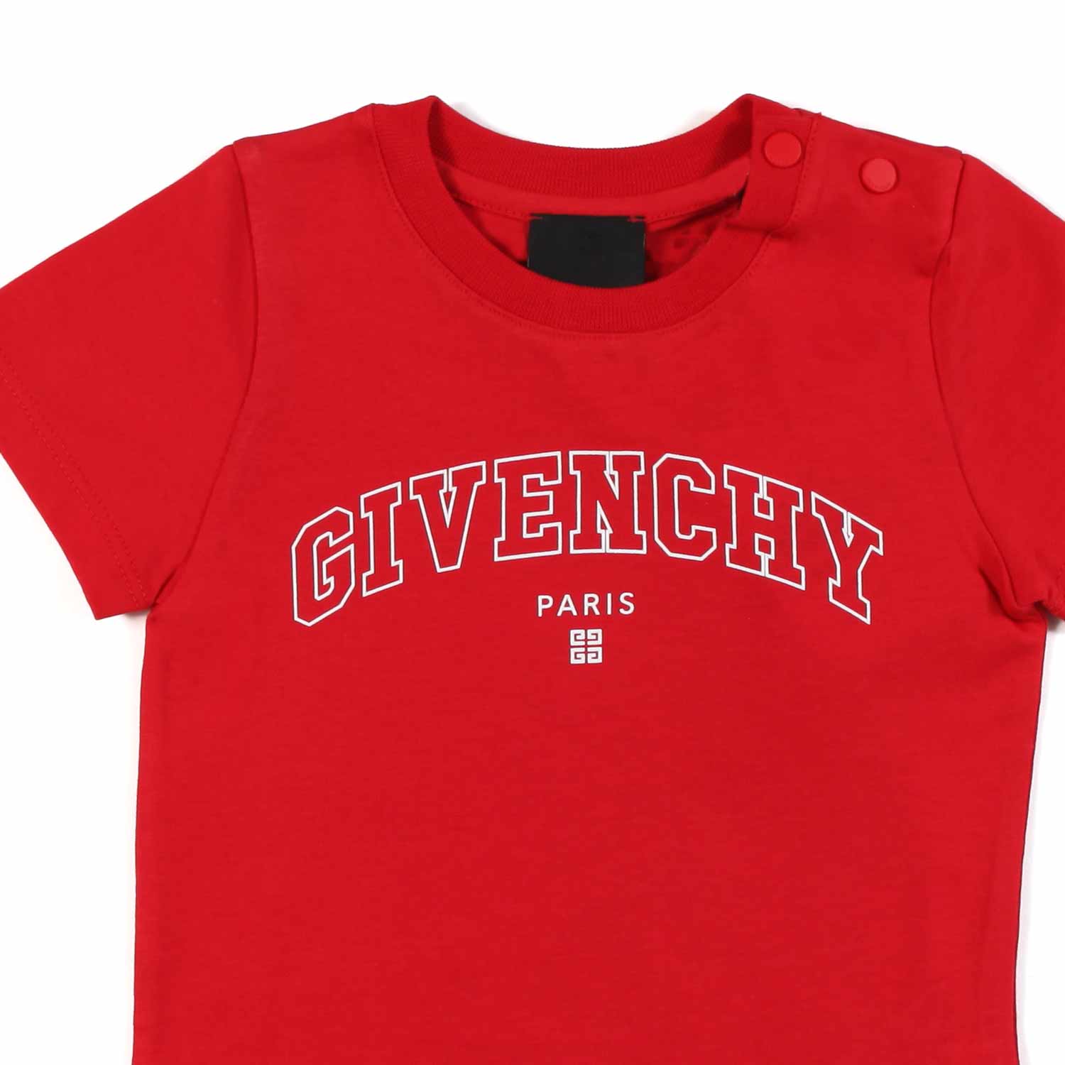 T-SHIRT ROSSA FLUO CON LOGO BIANCO BIMBA - annameglio.com abbigliamento moda