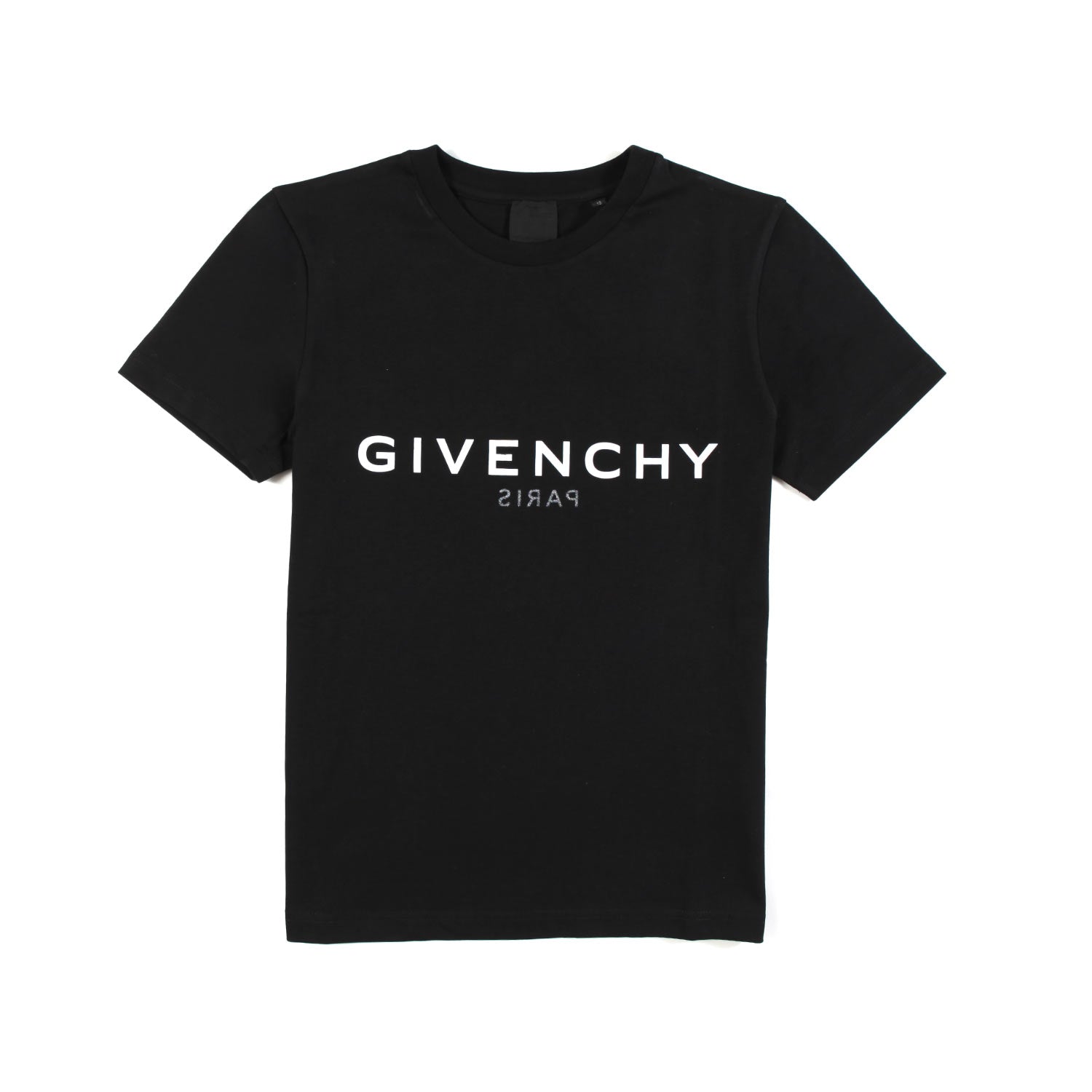 T-SHIRT UNISEX NERA CON LOGHI BIANCHI - annameglio.com abbigliamento moda