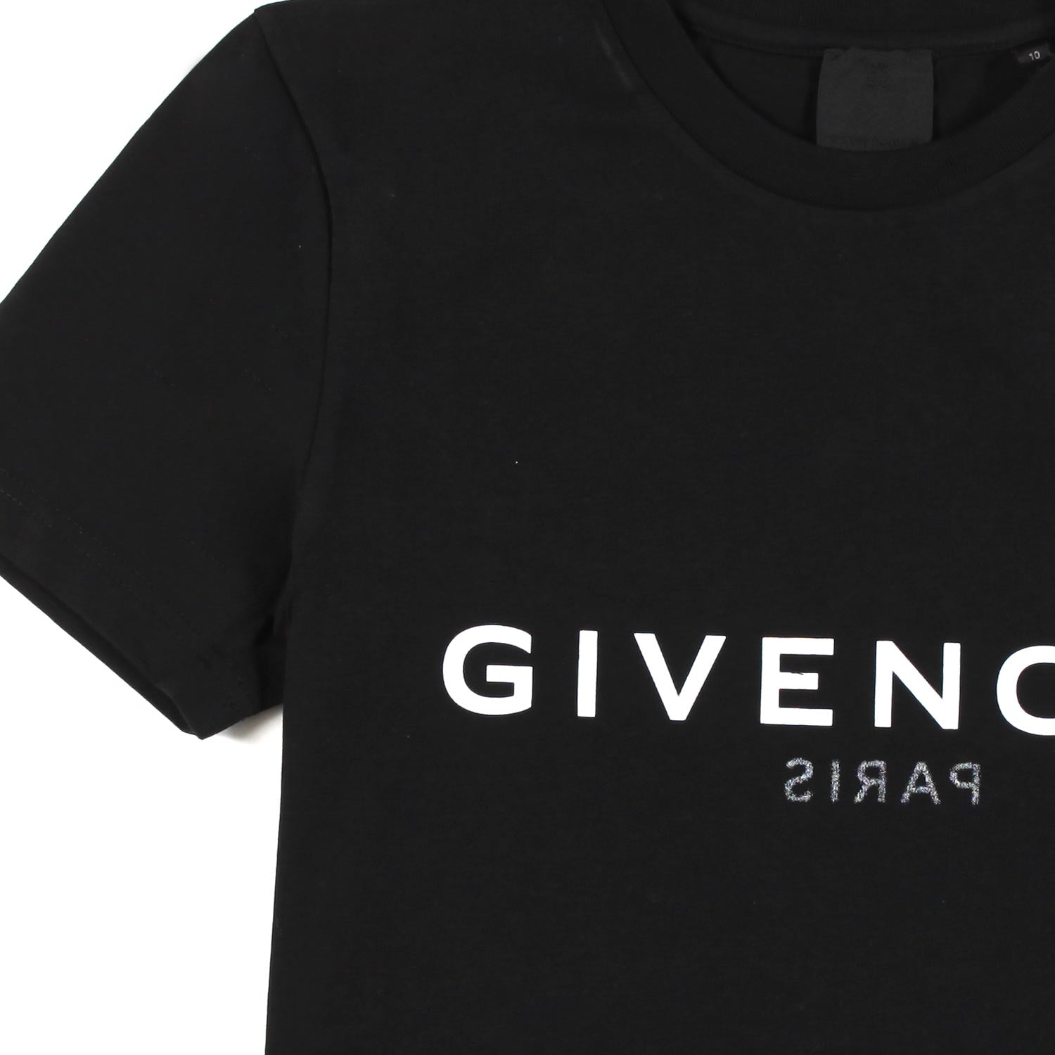 T-SHIRT UNISEX NERA CON LOGHI BIANCHI - annameglio.com abbigliamento moda