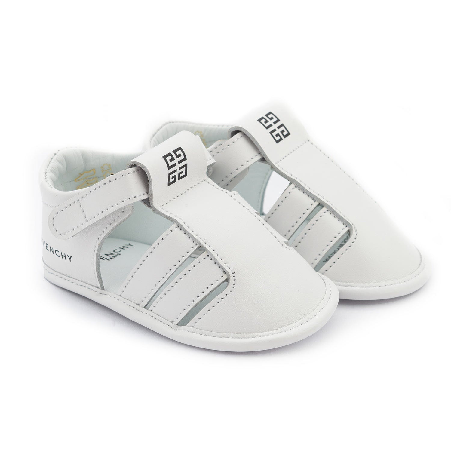 MINI SANDALETTO BIANCO IN PELLE BABY UNISEX - annameglio.com abbigliamento moda