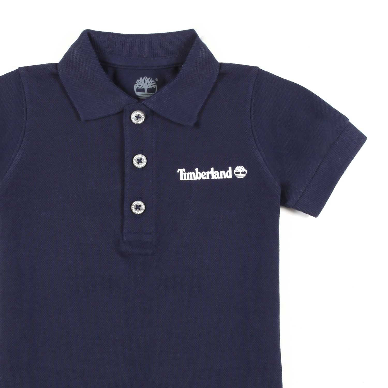 POLO BLU SCURO CON LOGO BIANCO BIMBO E NEONATO - annameglio.com abbigliamento moda