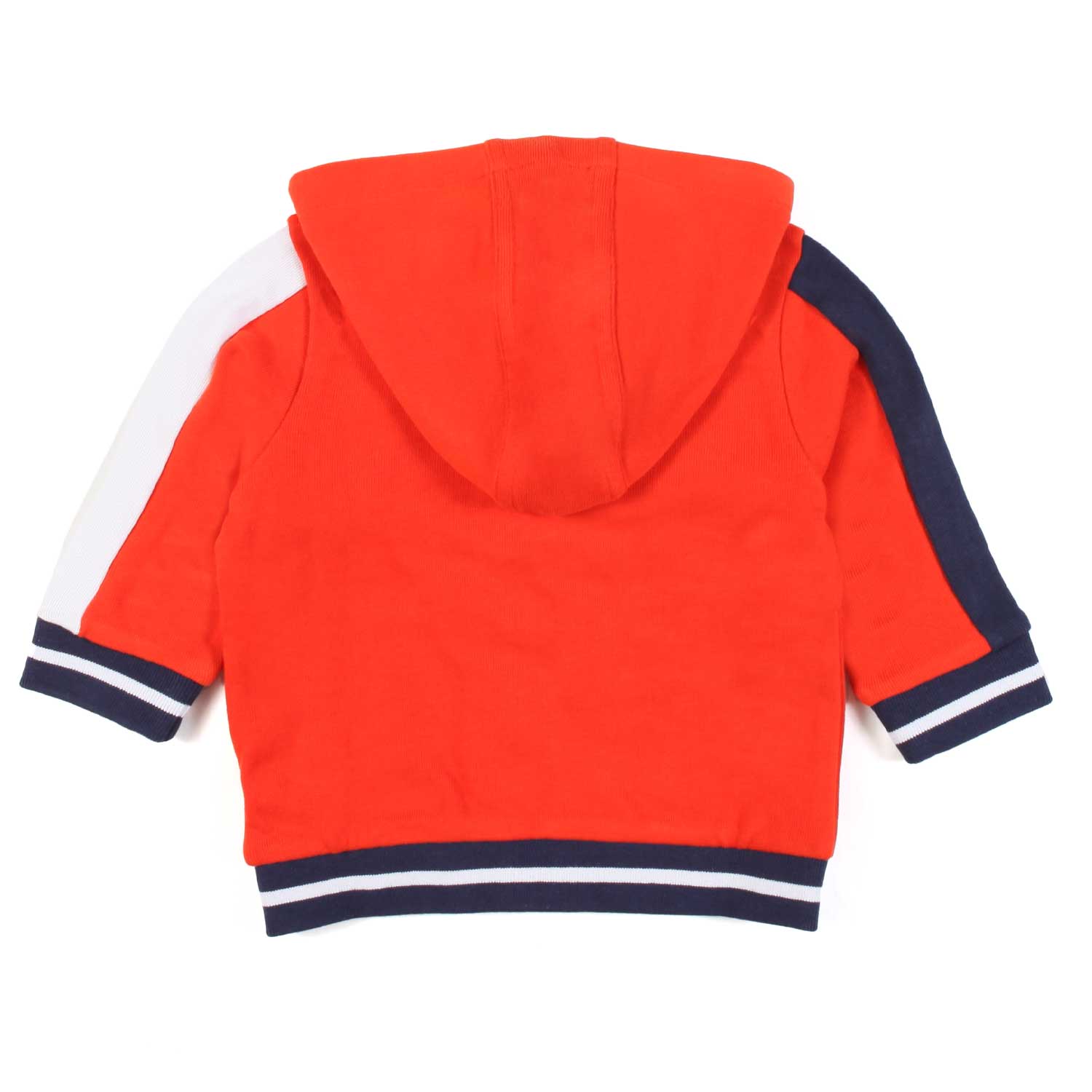 FELPA HOODIE ARANCIONE COLOR BLOCK BIMBO - annameglio.com abbigliamento moda