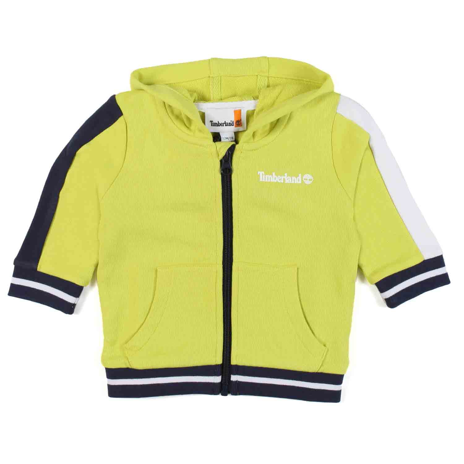 FELPA HOODIE GIALLO CITRINE COLOR BLOCK BIMBO - annameglio.com abbigliamento moda