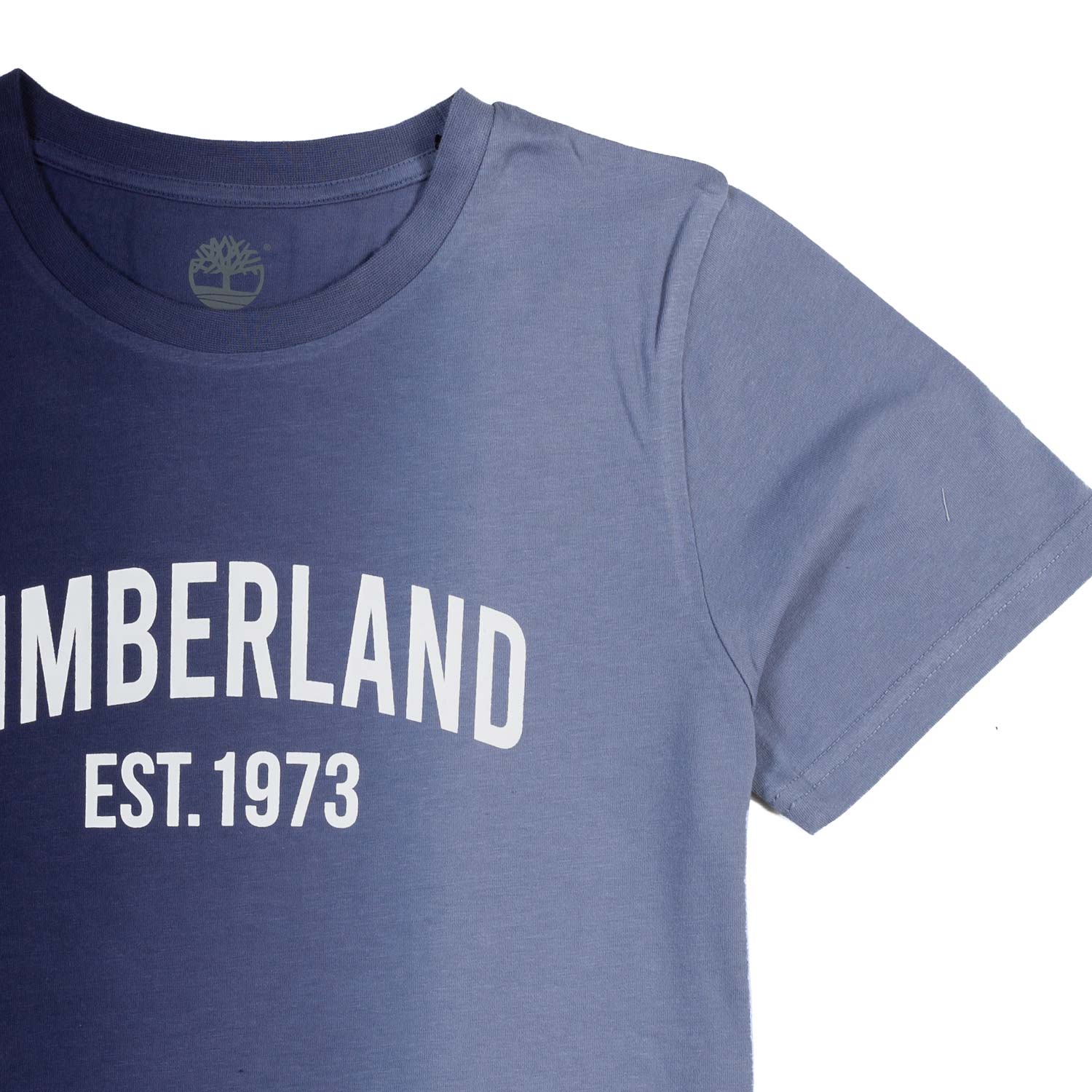 T-shirt Blu sfumato con logo - annameglio.com abbigliamento moda