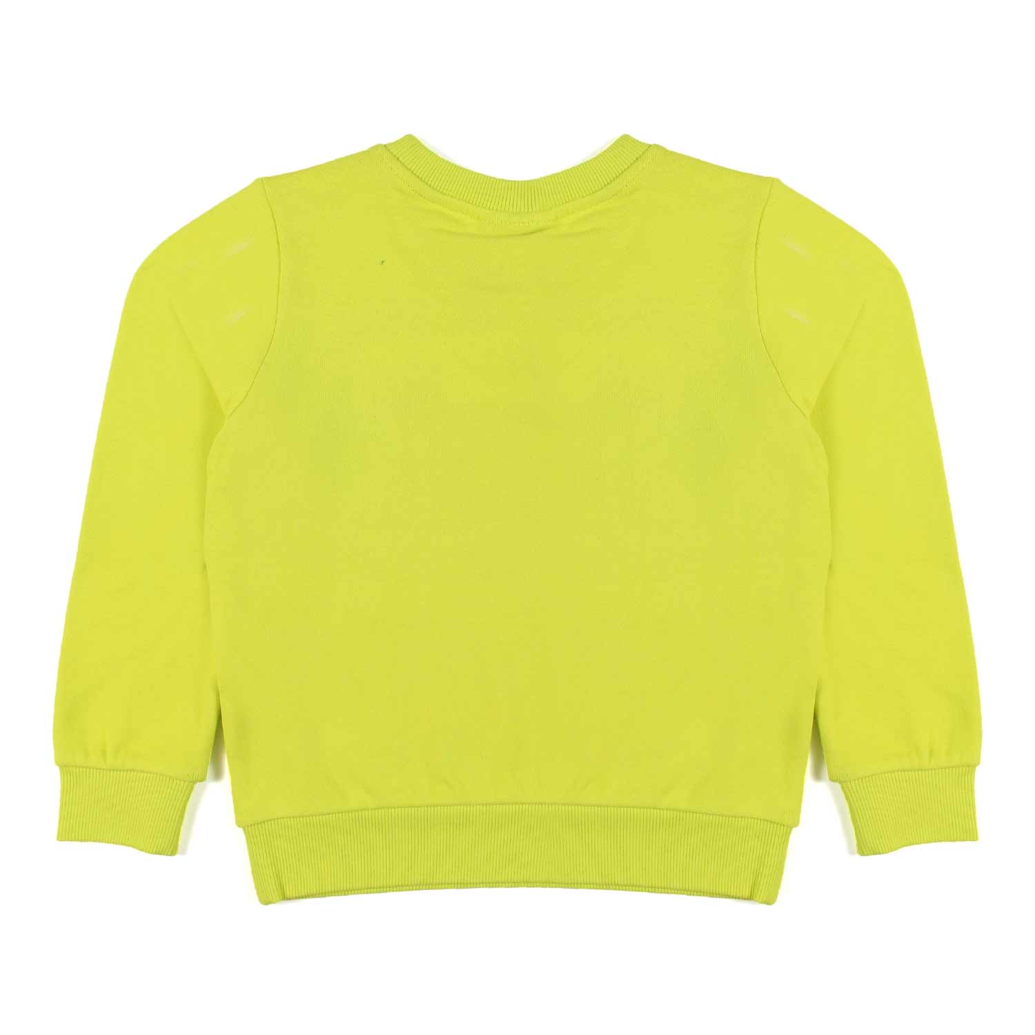 FELPA GIALLO CITRINE CON LOGO BIANCO - annameglio.com abbigliamento moda